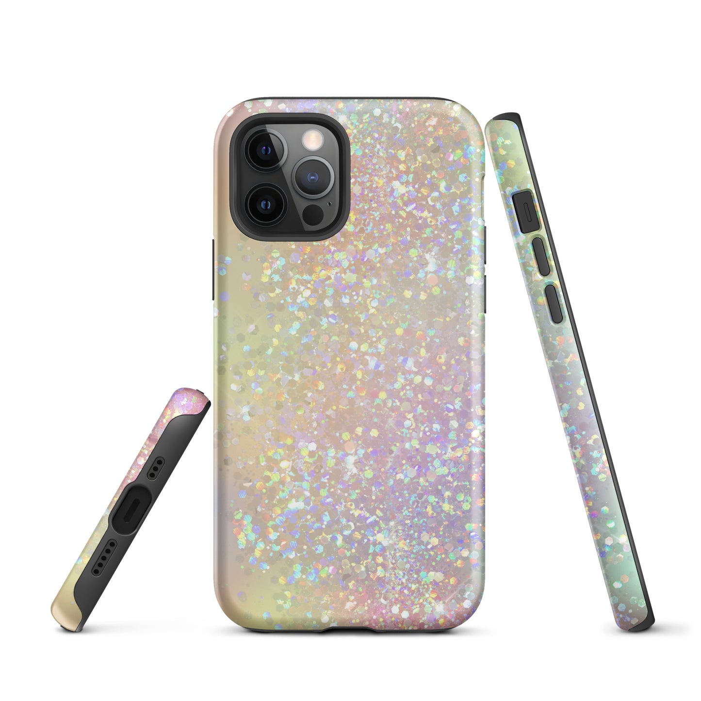 Tough Case for iPhone®- Rainbow Glitter Pattern I