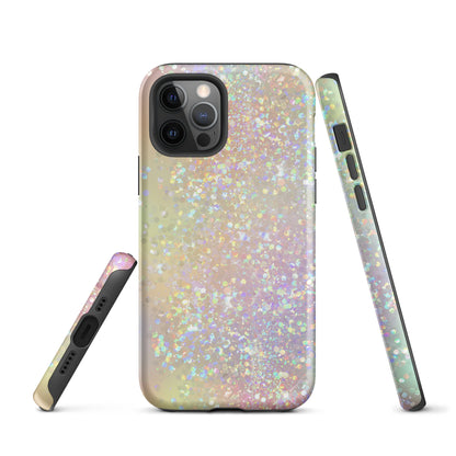 Tough Case for iPhone®- Rainbow Glitter Pattern I