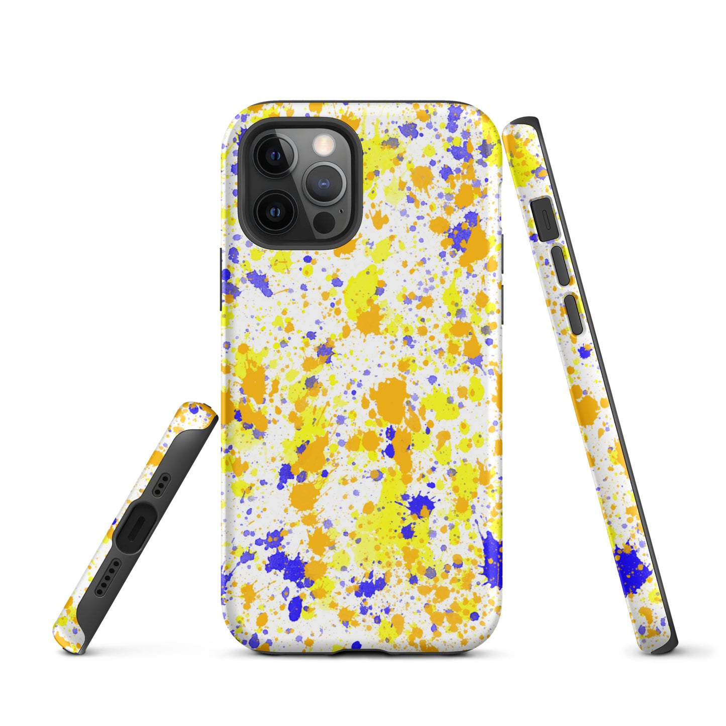 Tough Case for iPhone®- Paint Splatter Yellow