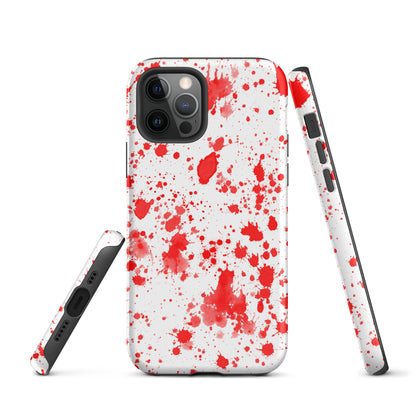 Tough Case for iPhone®- Paint Splatter Red
