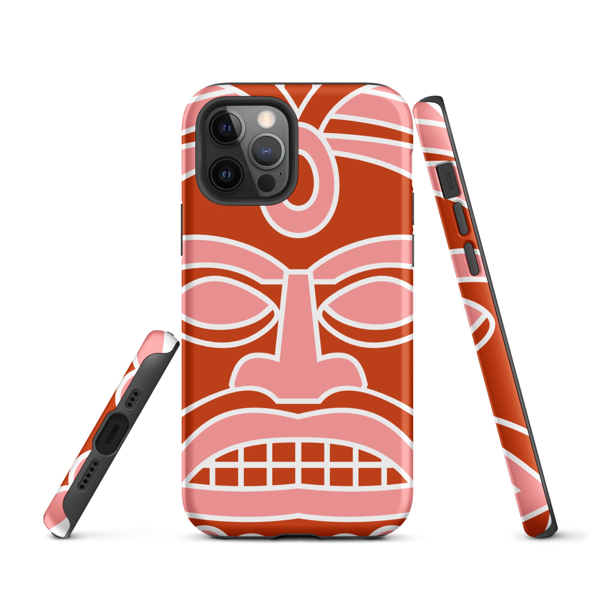Tough Case for iPhone®- Totem Mask Red