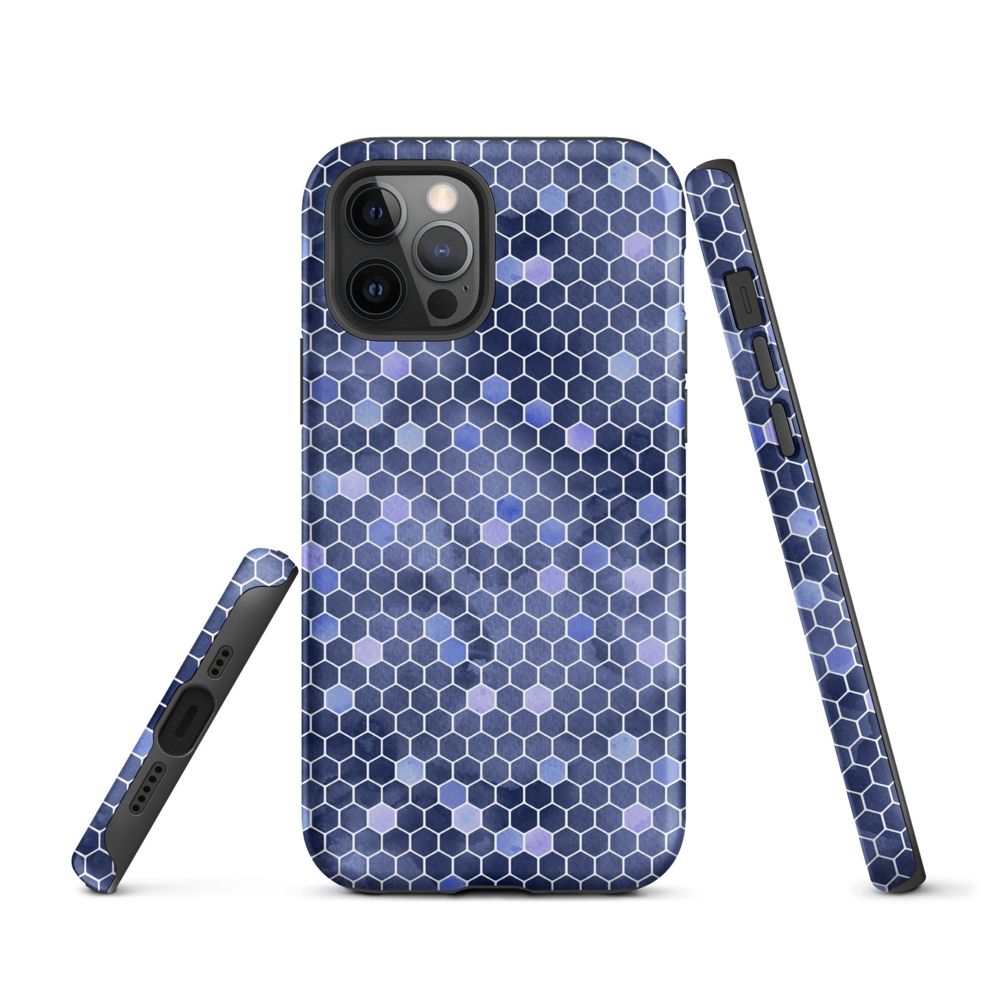 Tough Case for iPhone®- Honeycomb Blue