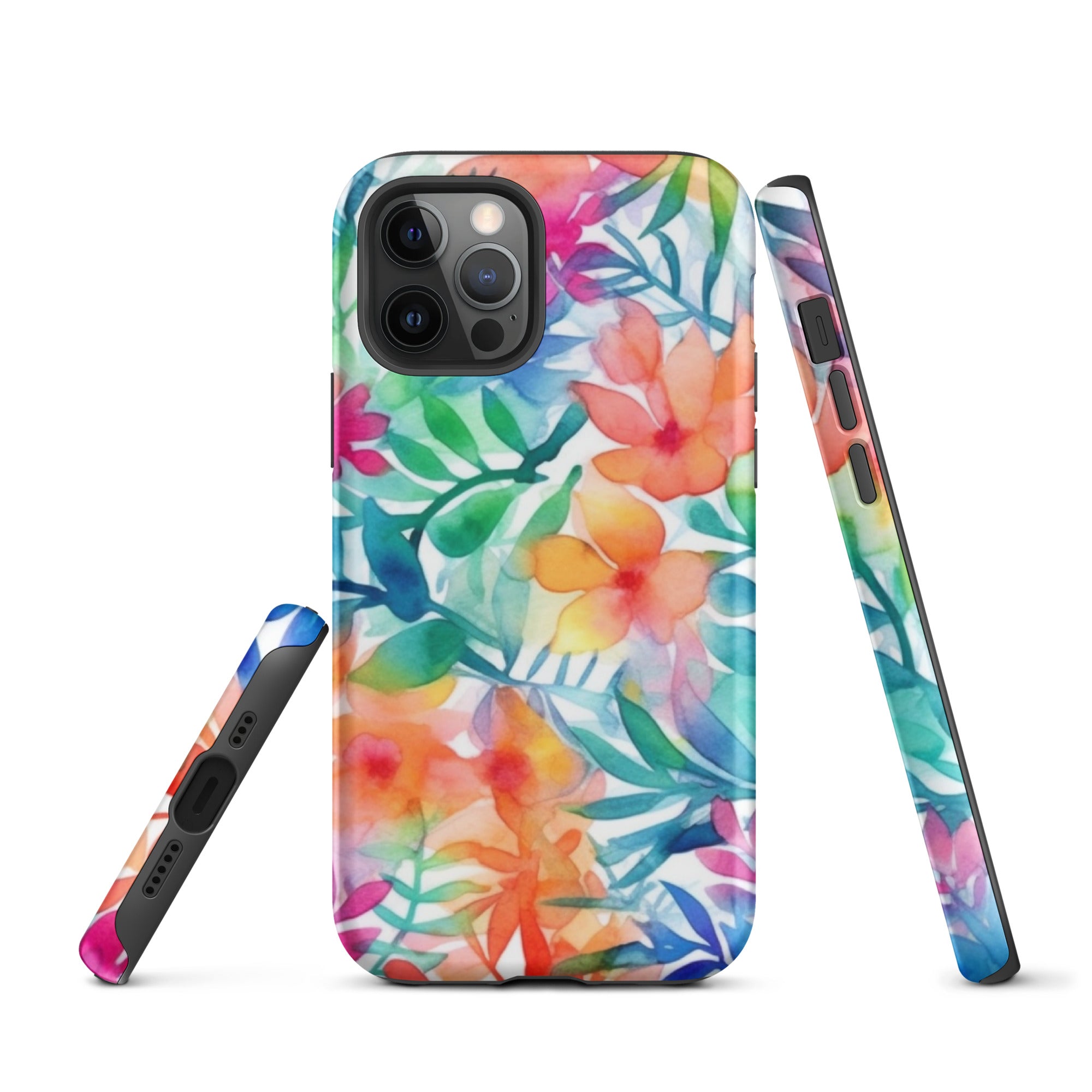 Tough Case for iPhone®- Floral Pattern 03