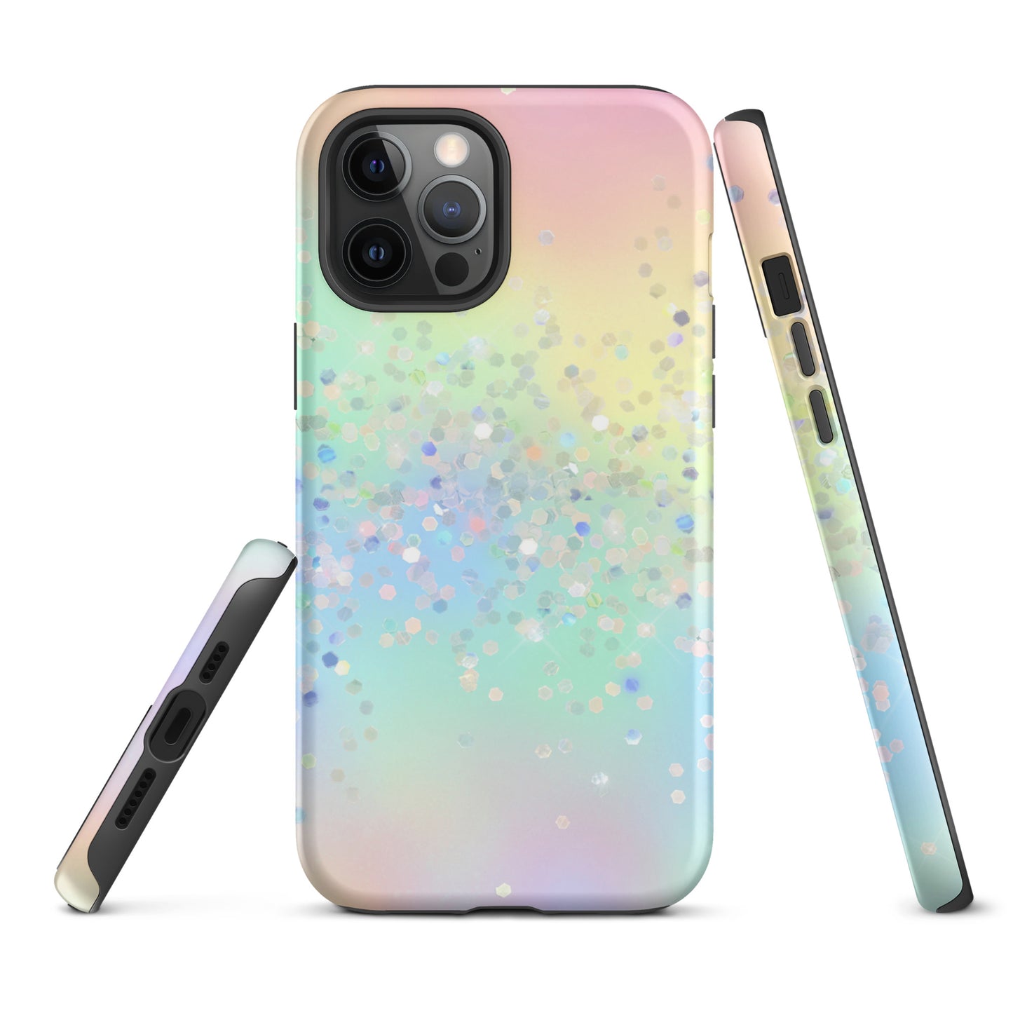 Tough Case for iPhone®- Rainbow Glitter Pattern II