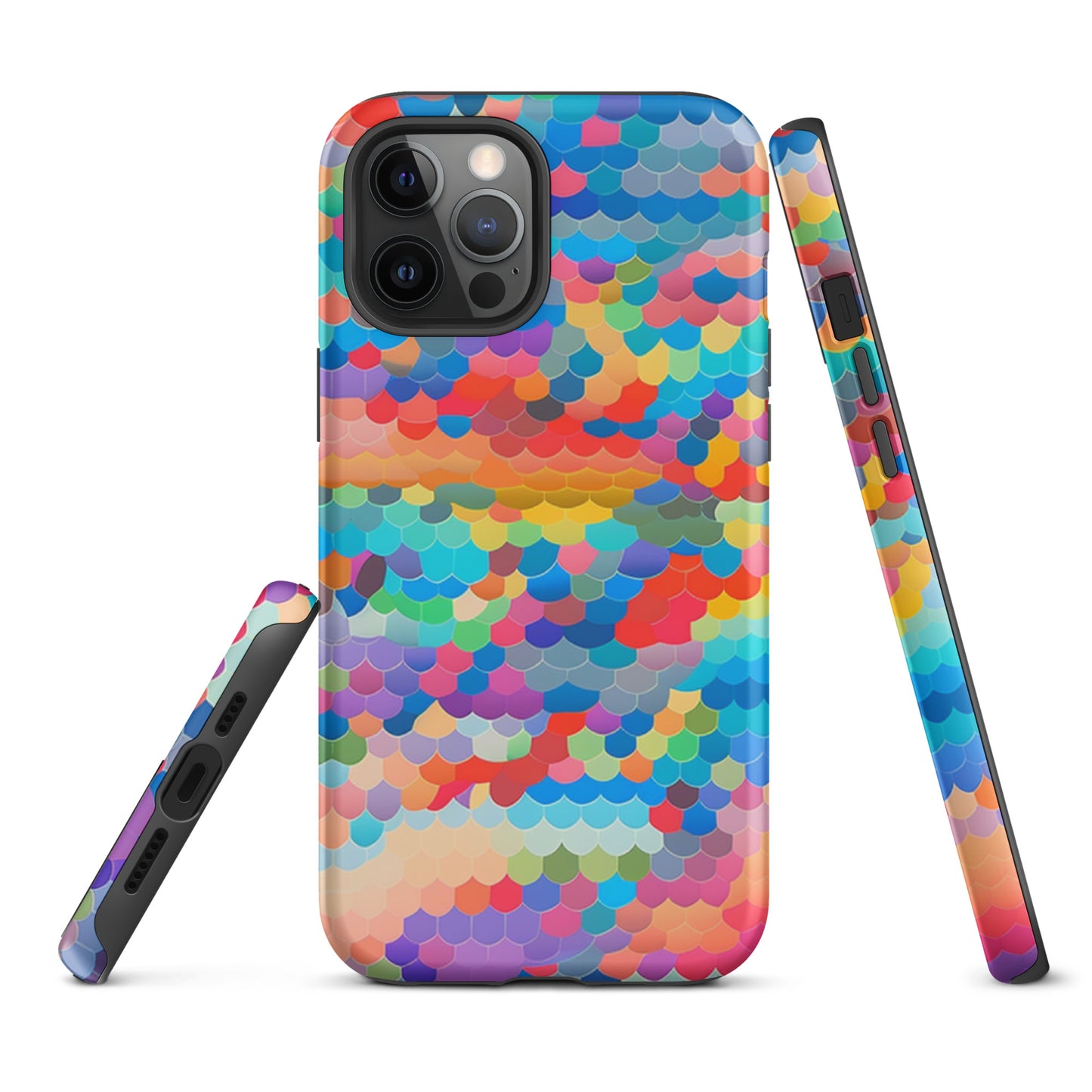 Tough Case for iPhone®- Rainbow Cloud Pattern III