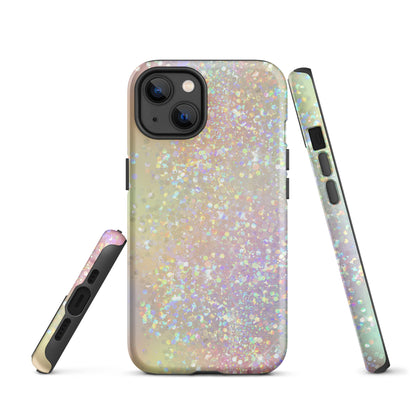 Tough Case for iPhone®- Rainbow Glitter Pattern I