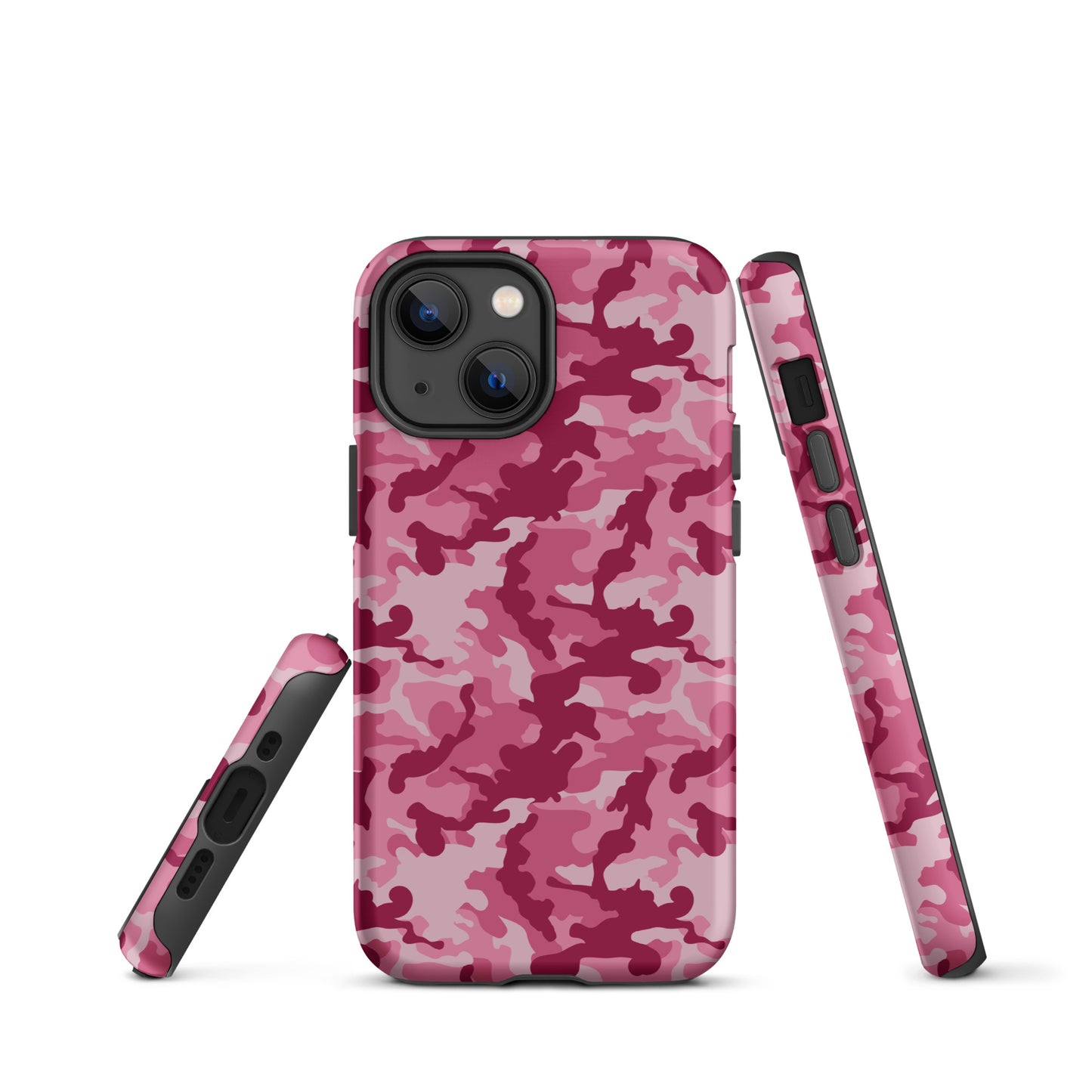 Tough Case for iPhone®- Camo Dark Pink