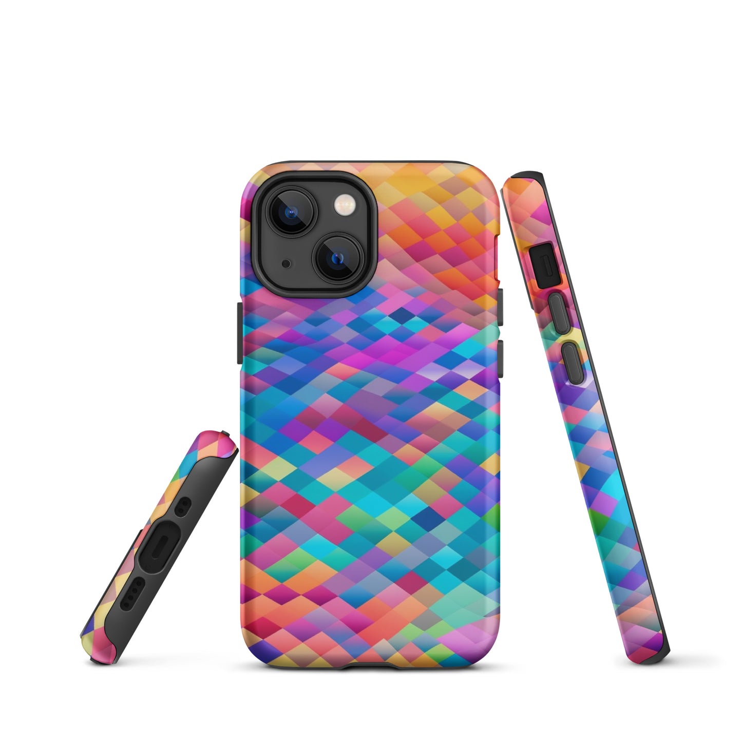 Tough Case for iPhone®- Rainbow Cloud Pattern IV