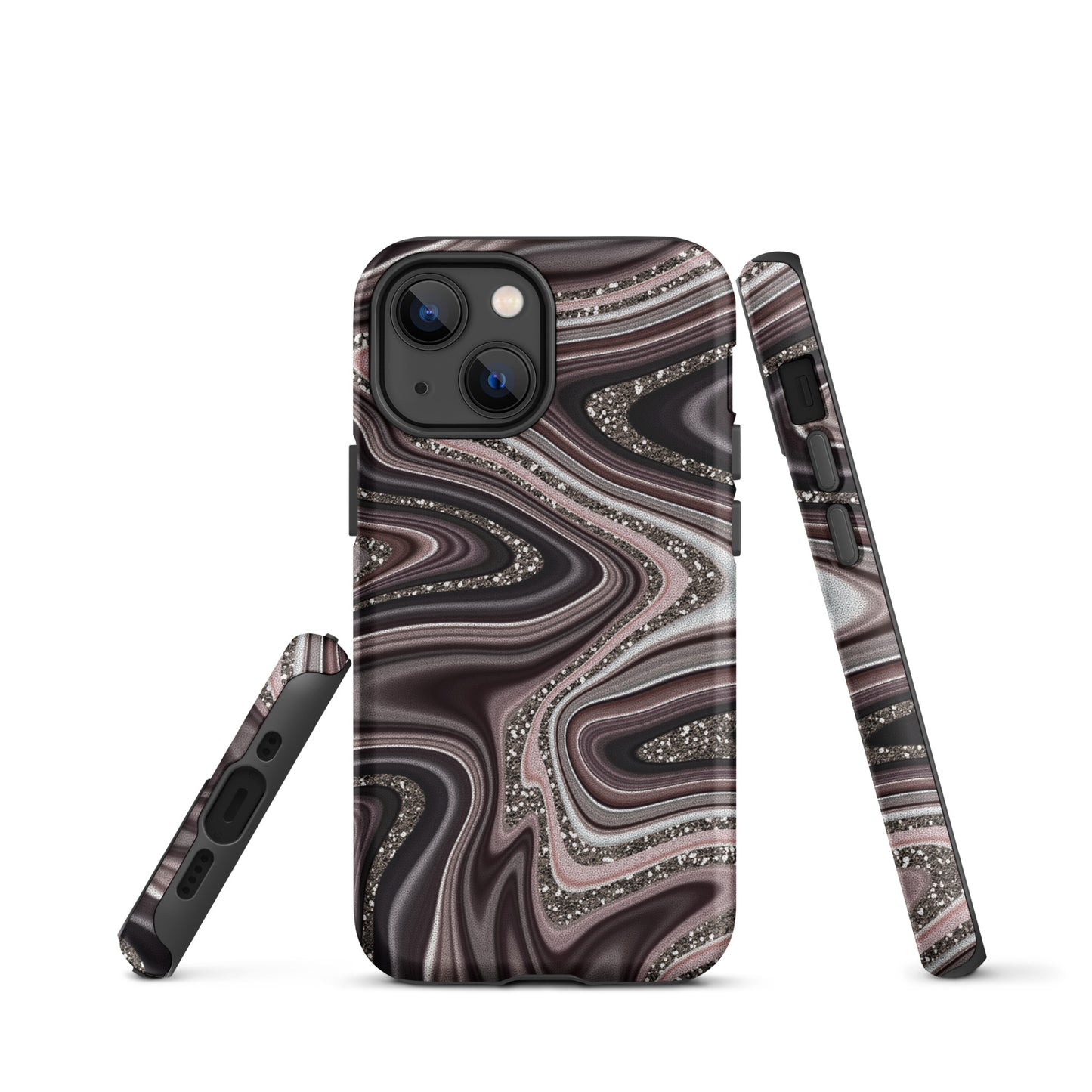 Tough Case for iPhone®- Abstract Leather