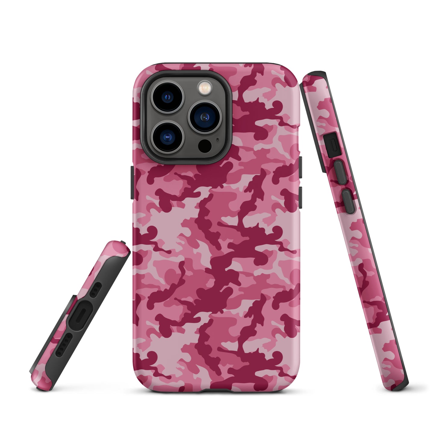 Tough Case for iPhone®- Camo Dark Pink