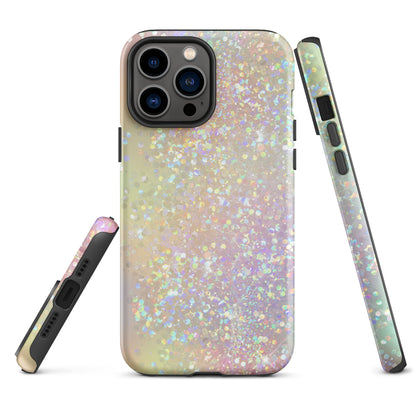 Tough Case for iPhone®- Rainbow Glitter Pattern I