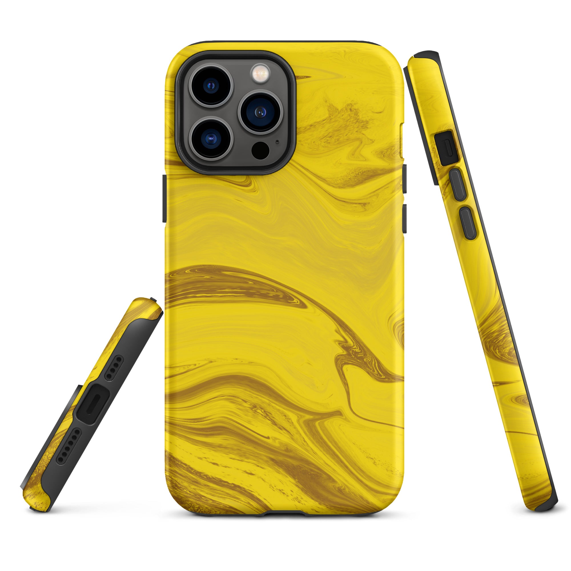Tough Case for iPhone®- Liquid Gold Marble