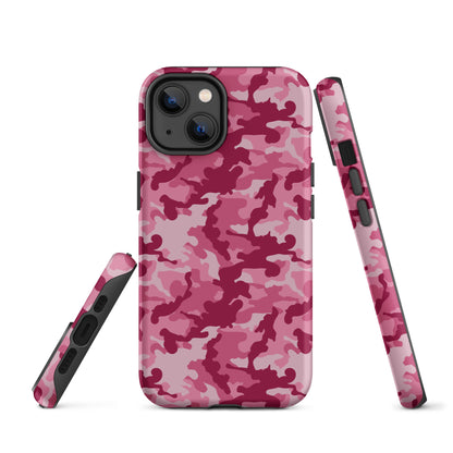 Tough Case for iPhone®- Camo Dark Pink