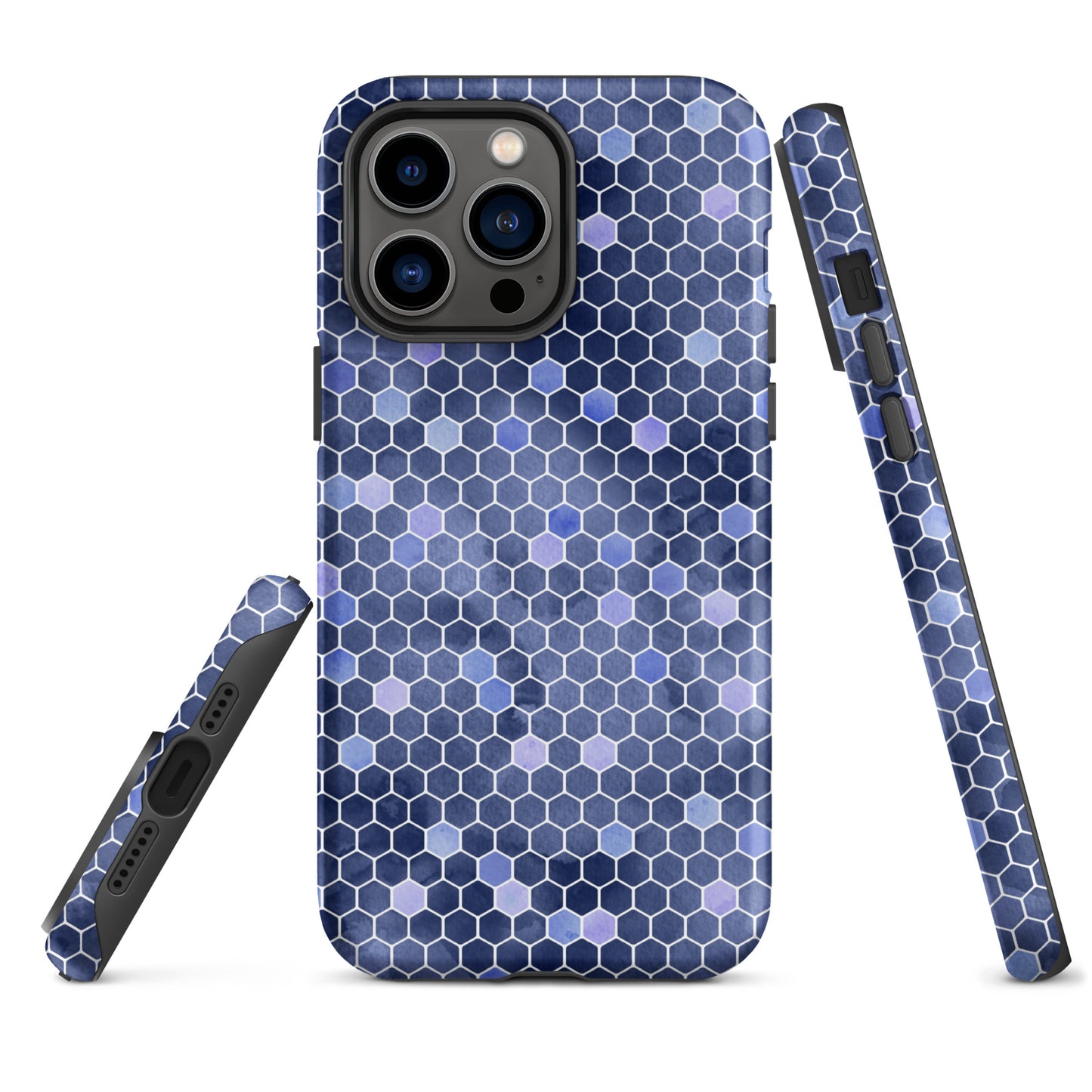 Tough Case for iPhone®- Honeycomb Blue