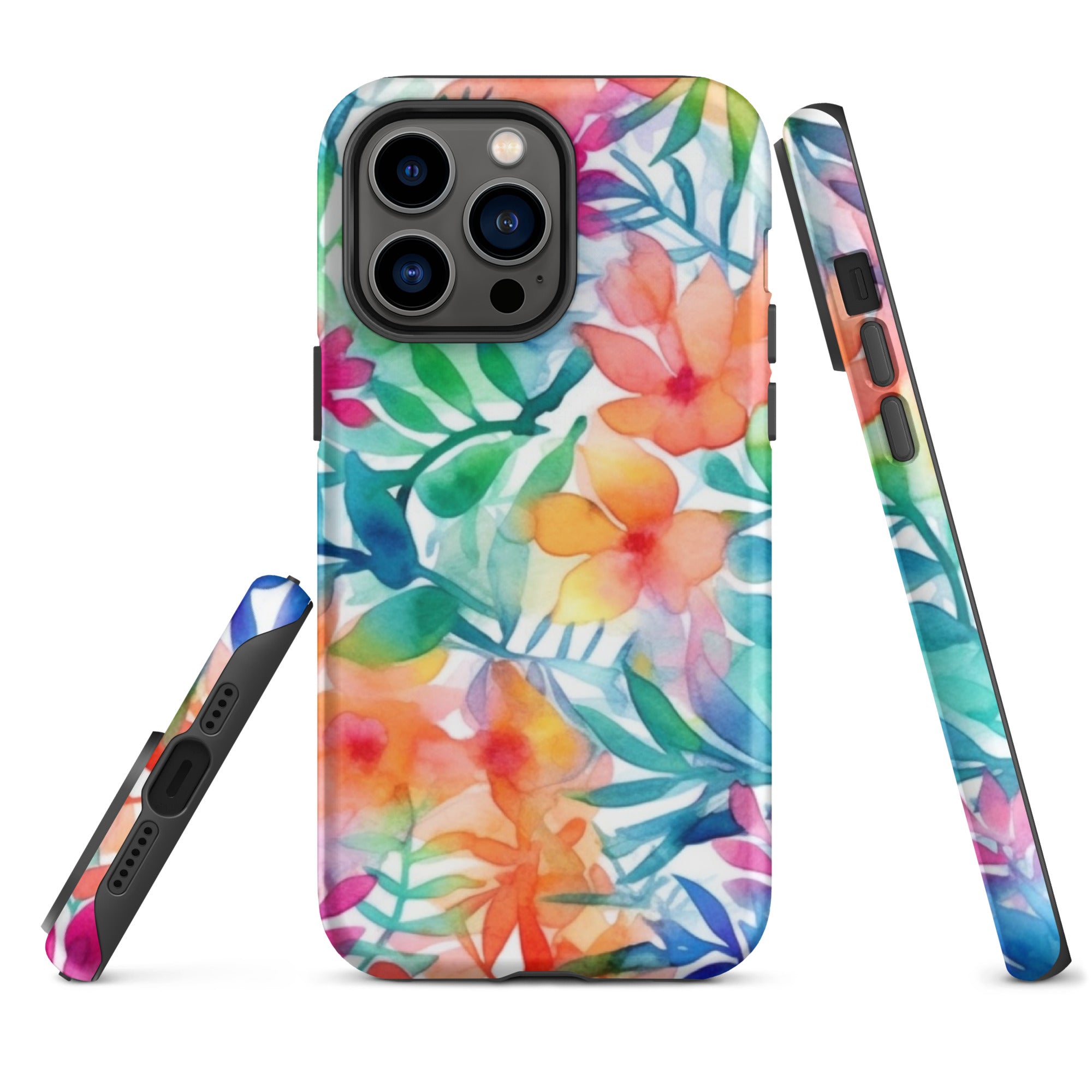 Tough Case for iPhone®- Floral Pattern III