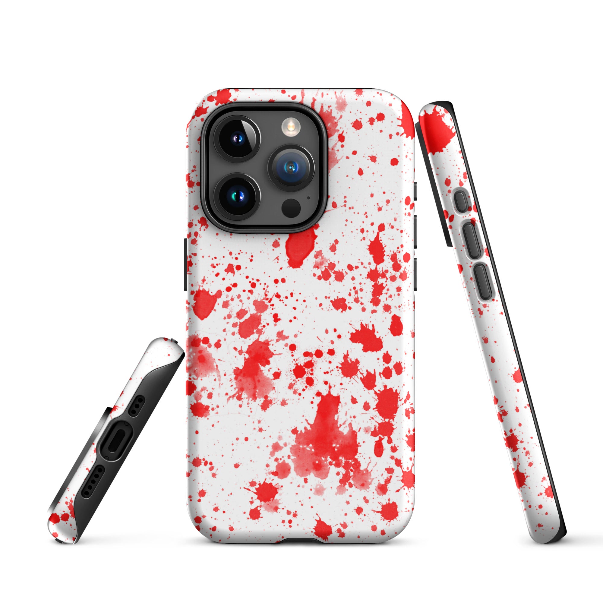 Tough Case for iPhone®- Paint Splatter Red
