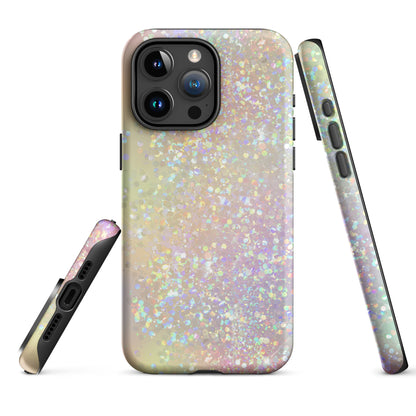 Tough Case for iPhone®- Rainbow Glitter Pattern I