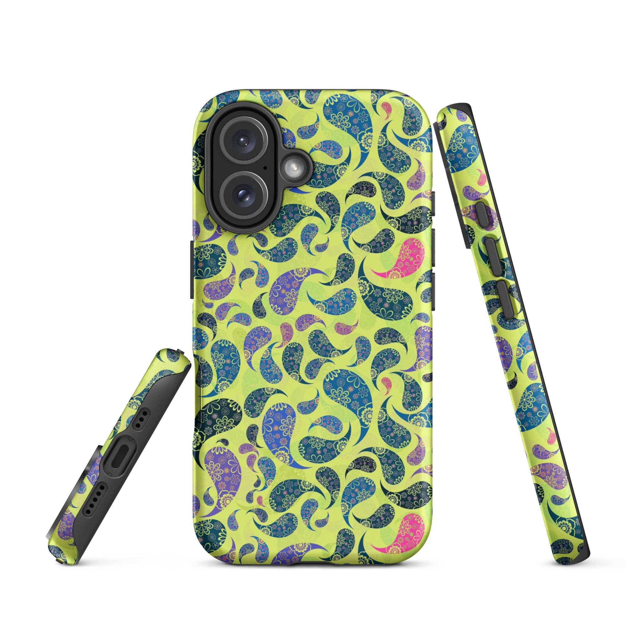 Tough Case for iPhone®- Paisley Yellow