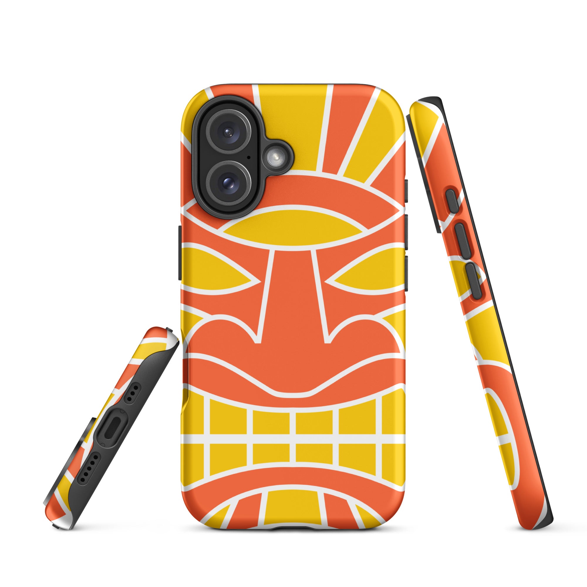 Tough Case for iPhone®- Totem Mask Orange