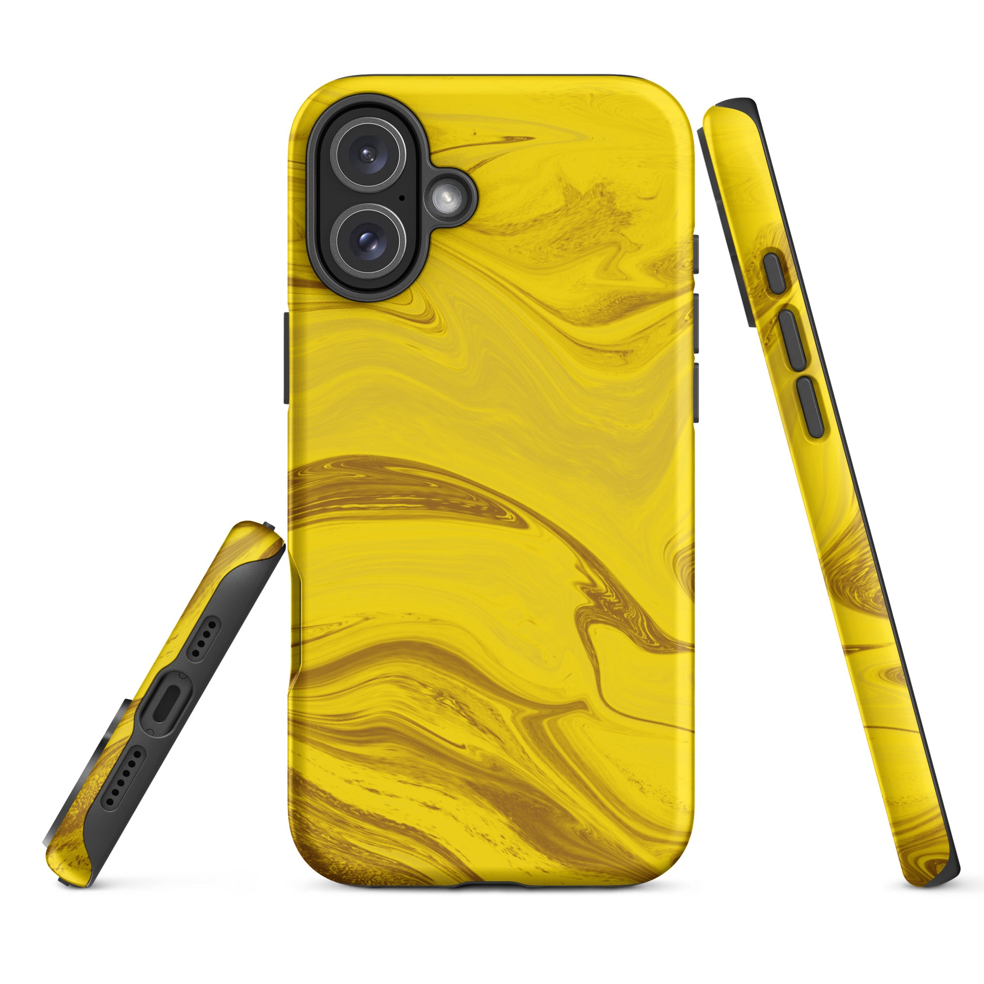 Tough Case for iPhone®- Liquid Gold Marble