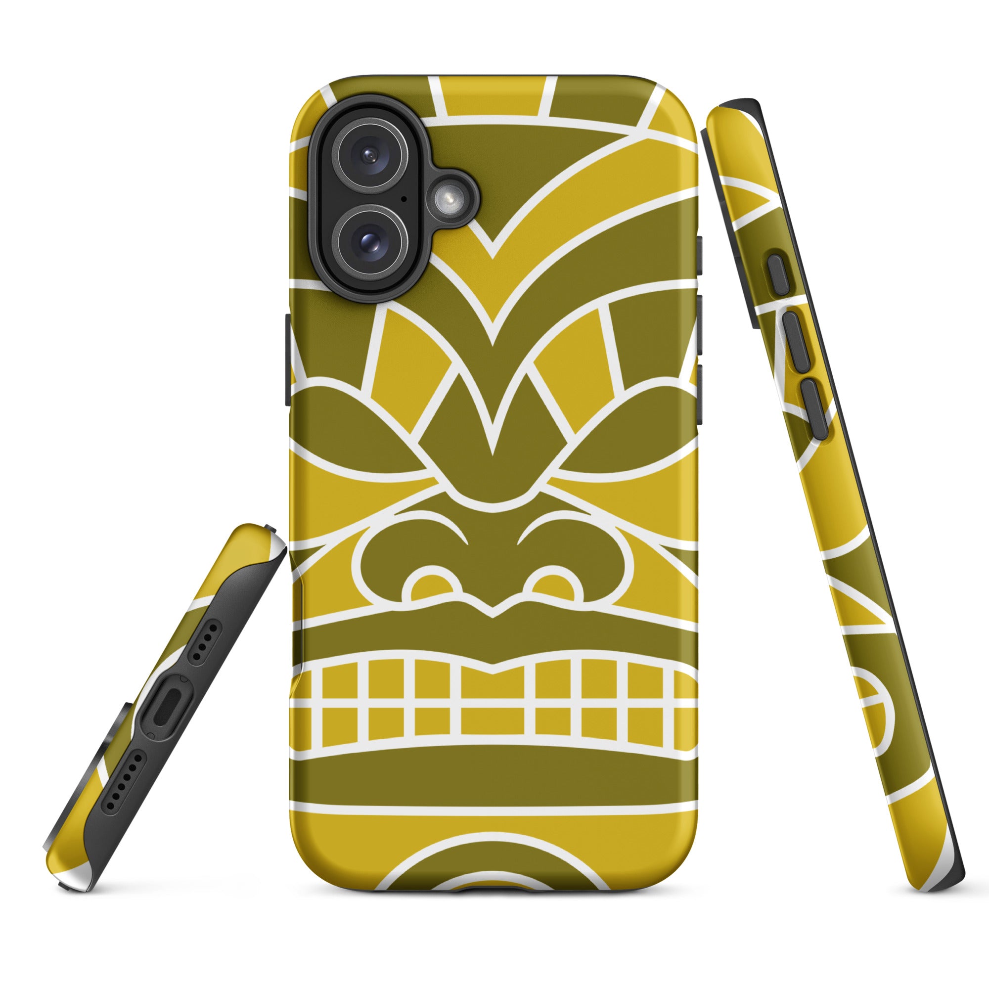 Tough Case for iPhone®- Totem Mask Yellow