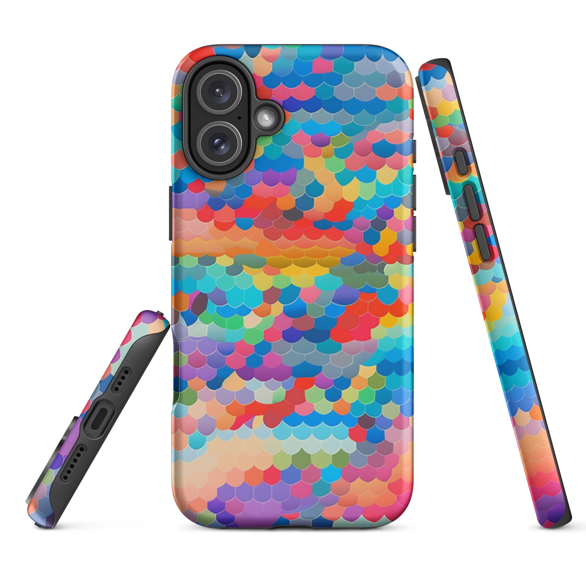 Tough Case for iPhone®- Rainbow Cloud Pattern III