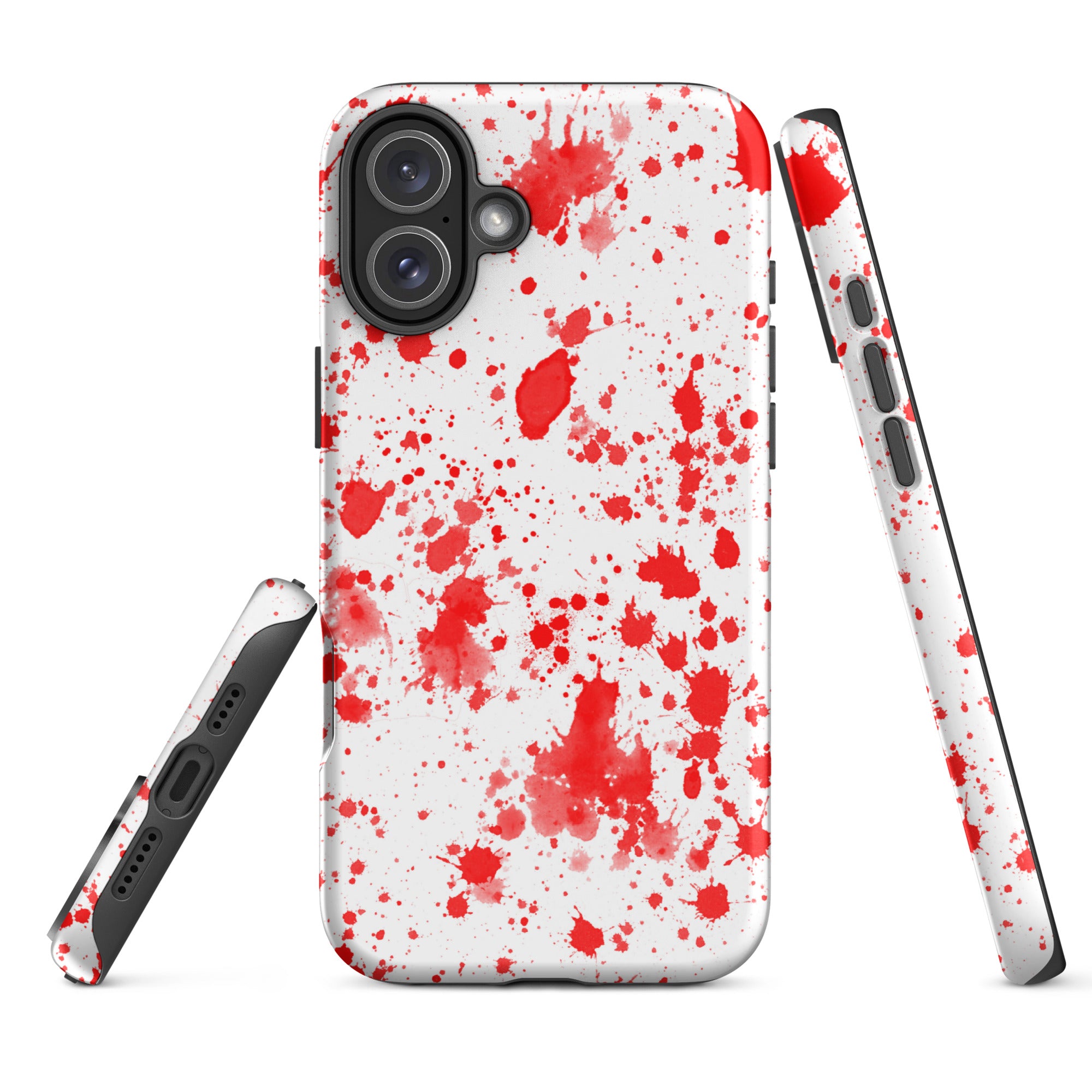 Tough Case for iPhone®- Paint Splatter Red