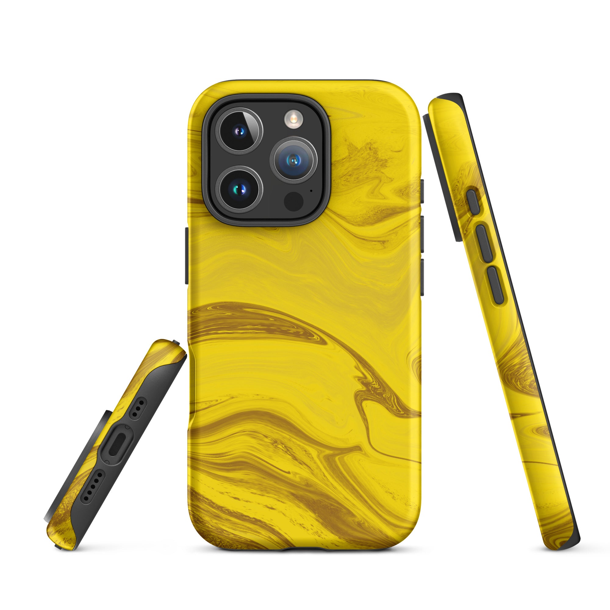 Tough Case for iPhone®- Liquid Gold Marble