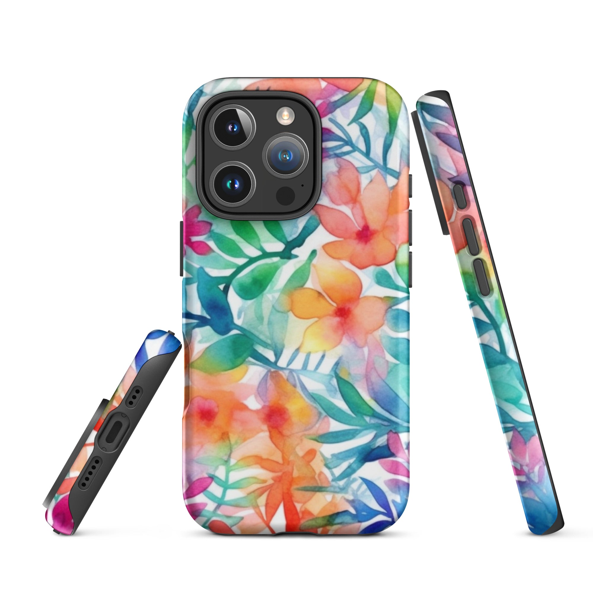 Tough Case for iPhone®- Floral Pattern III