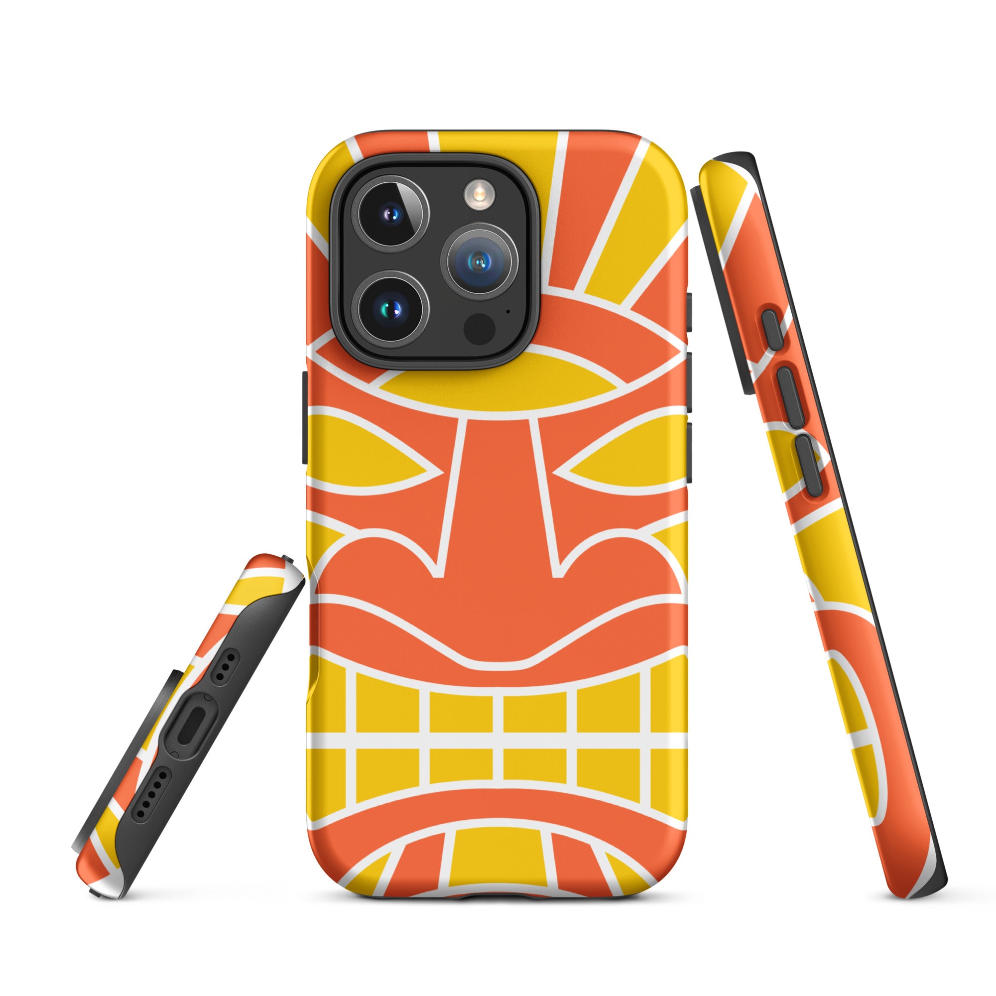 Tough Case for iPhone®- Totem Mask Orange