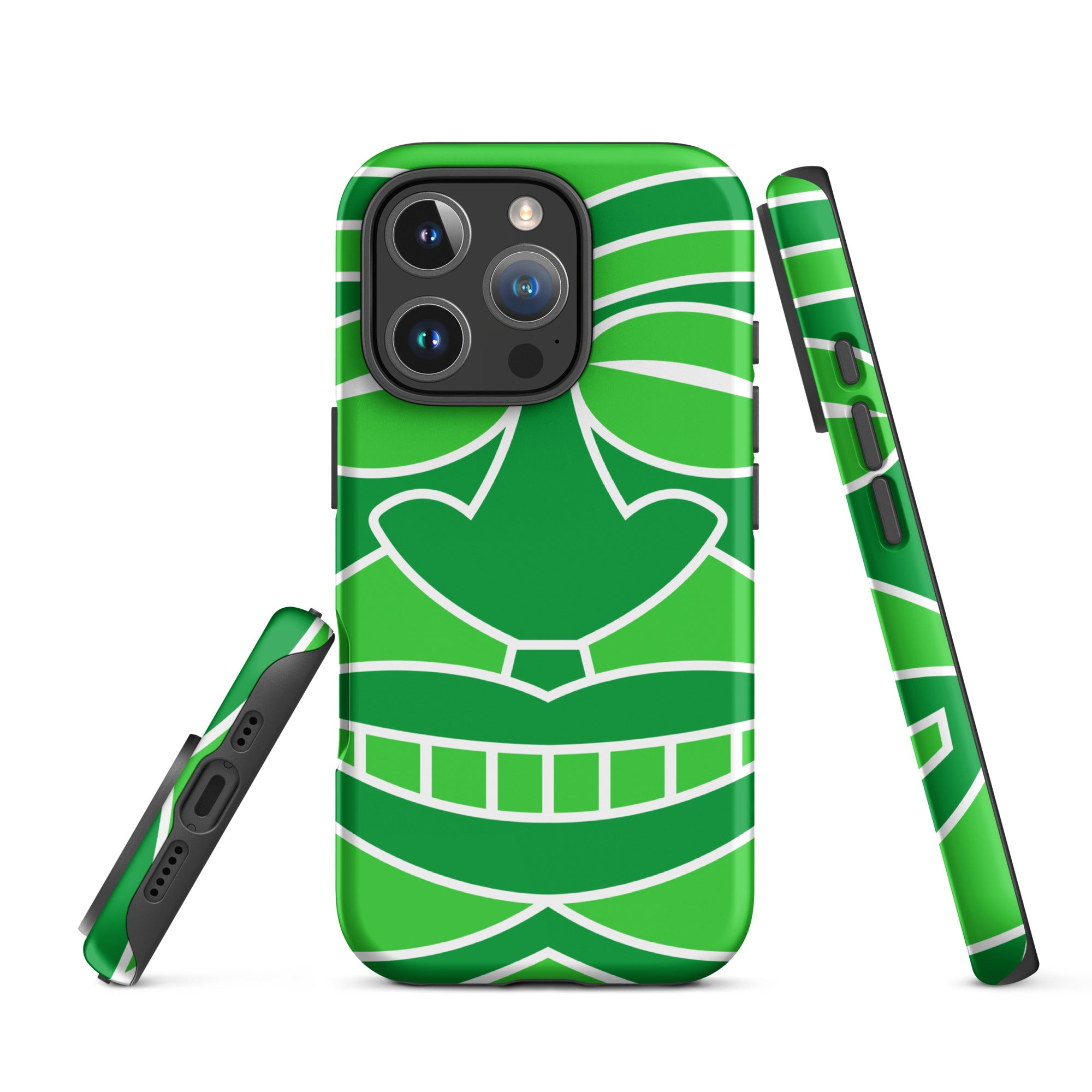 Tough Case for iPhone®- Totem Mask Green