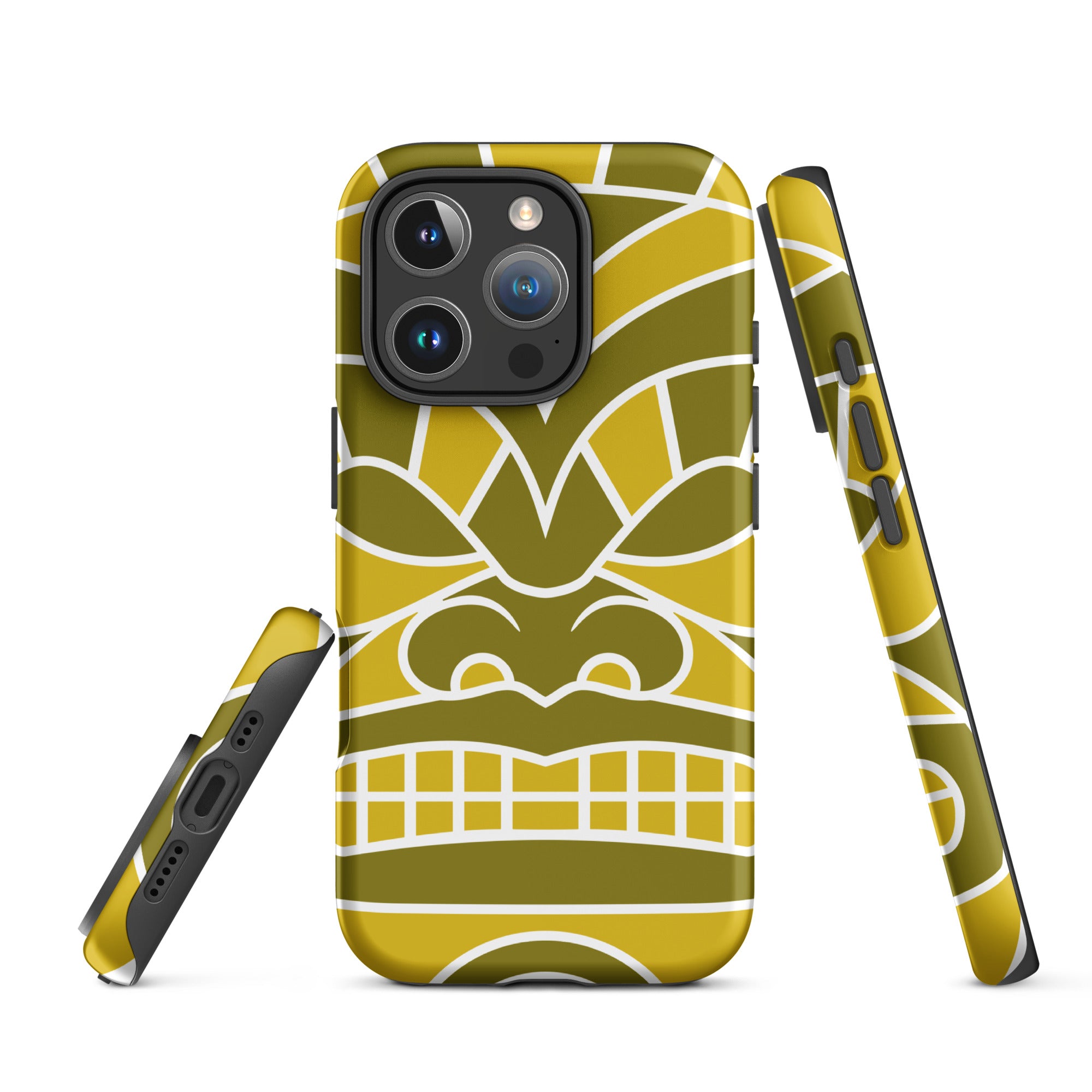 Tough Case for iPhone®- Totem Mask Yellow