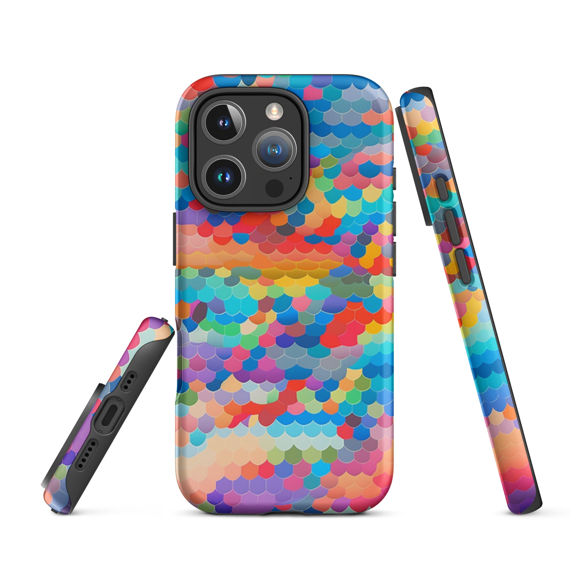 Tough Case for iPhone®- Rainbow Cloud Pattern III