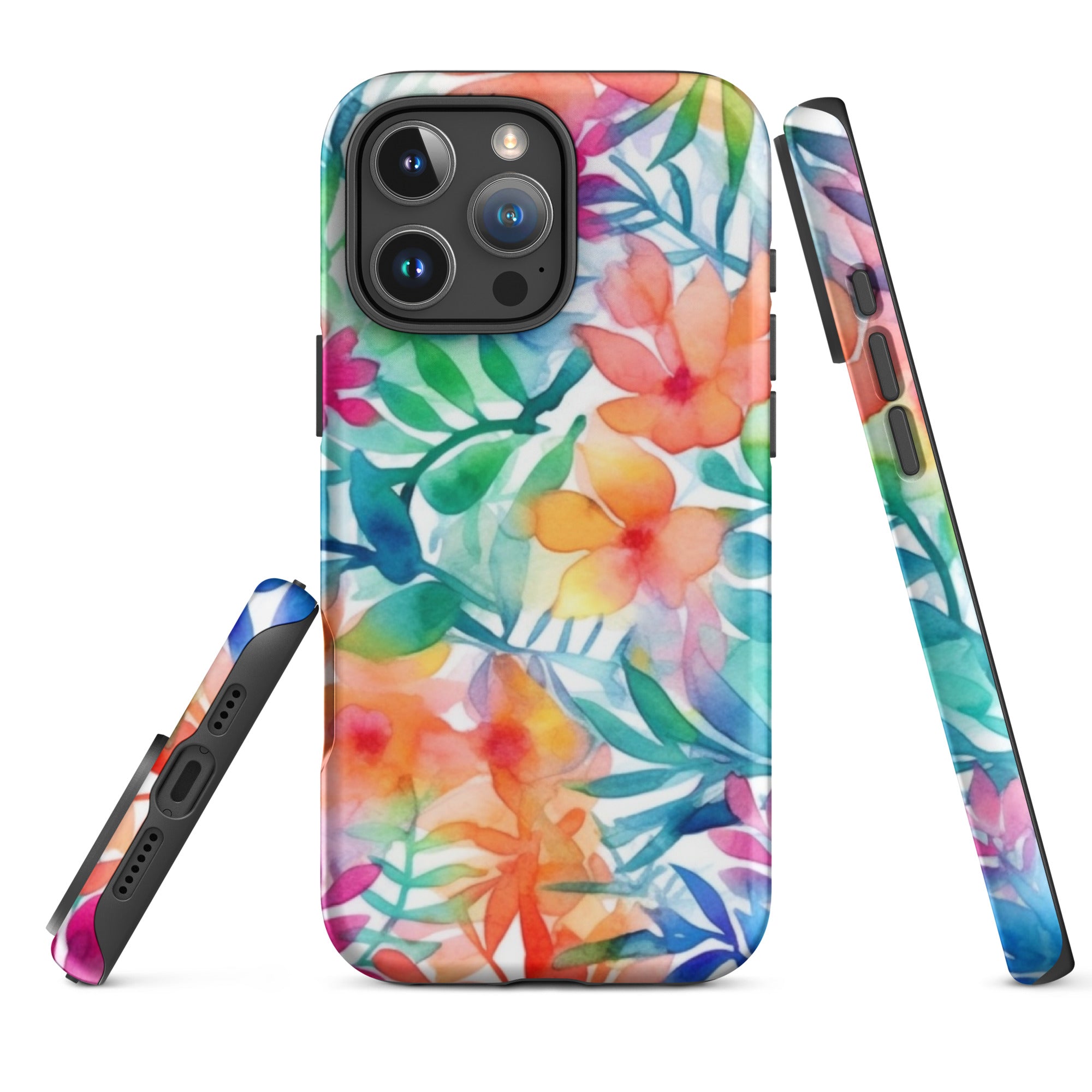 Tough Case for iPhone®- Floral Pattern III