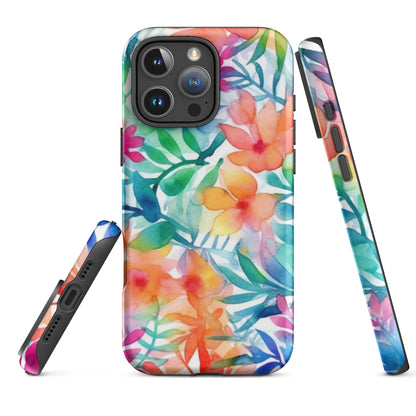 Tough Case for iPhone®- Floral Pattern III