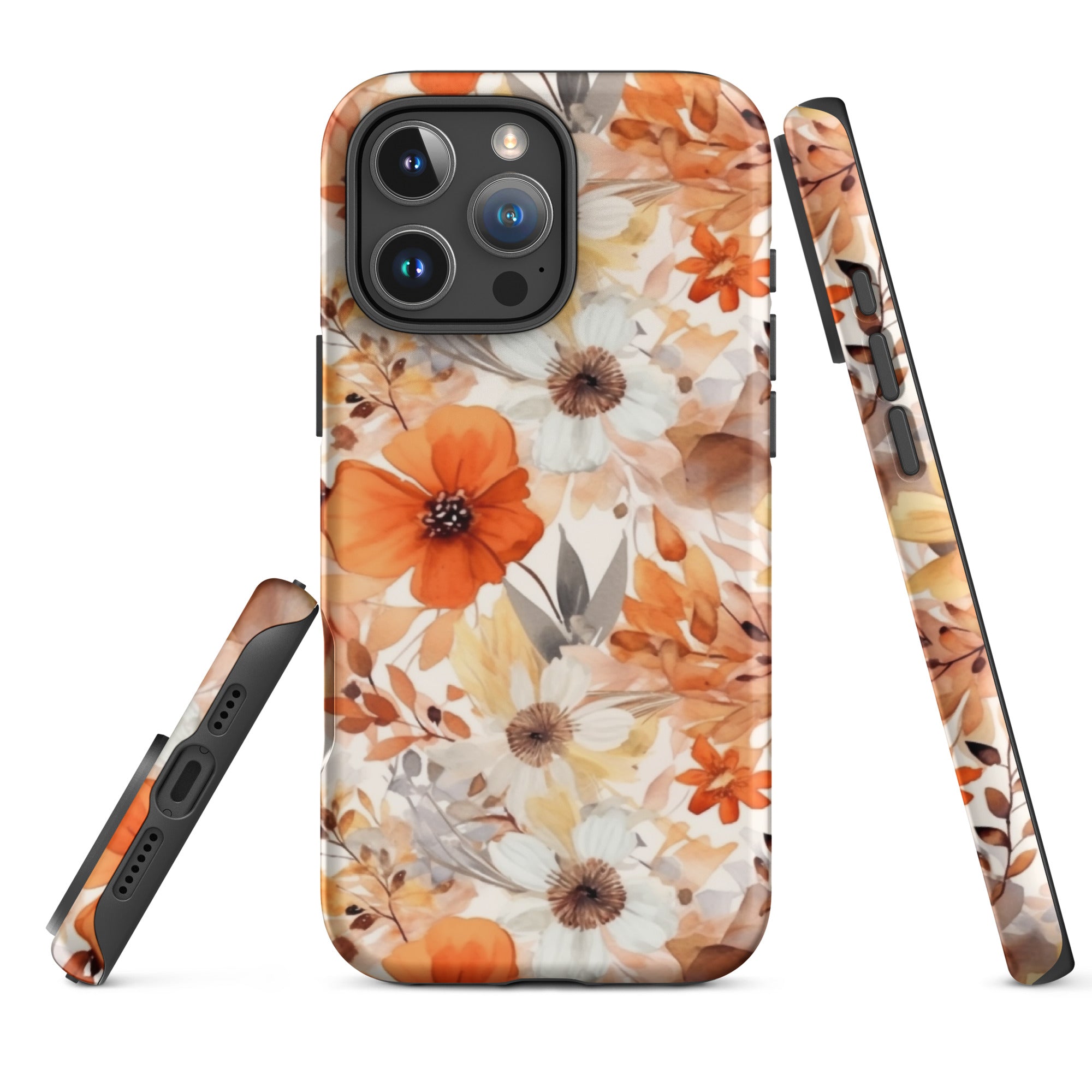 Tough Case for iPhone®- Floral Pattern I