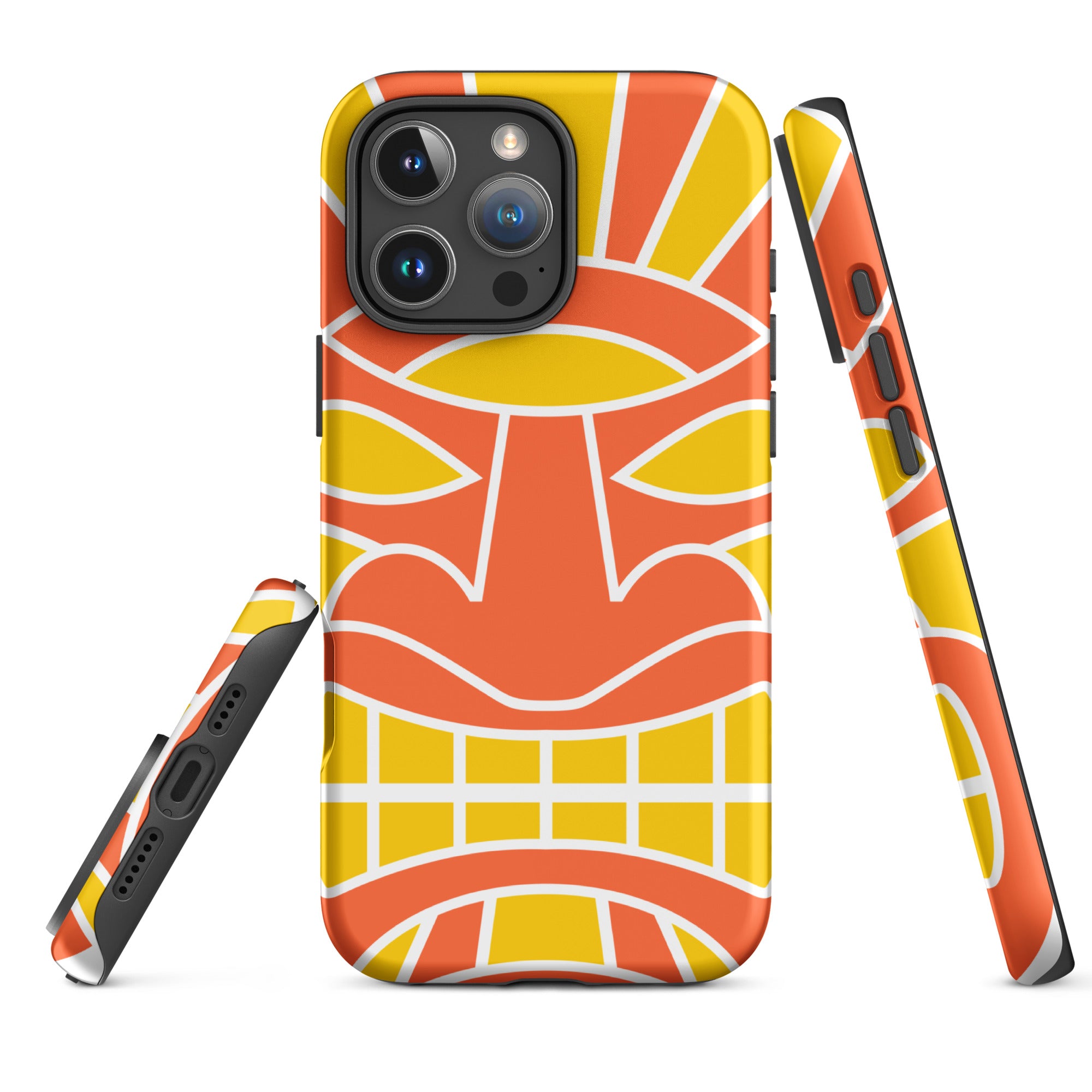 Tough Case for iPhone®- Totem Mask Orange