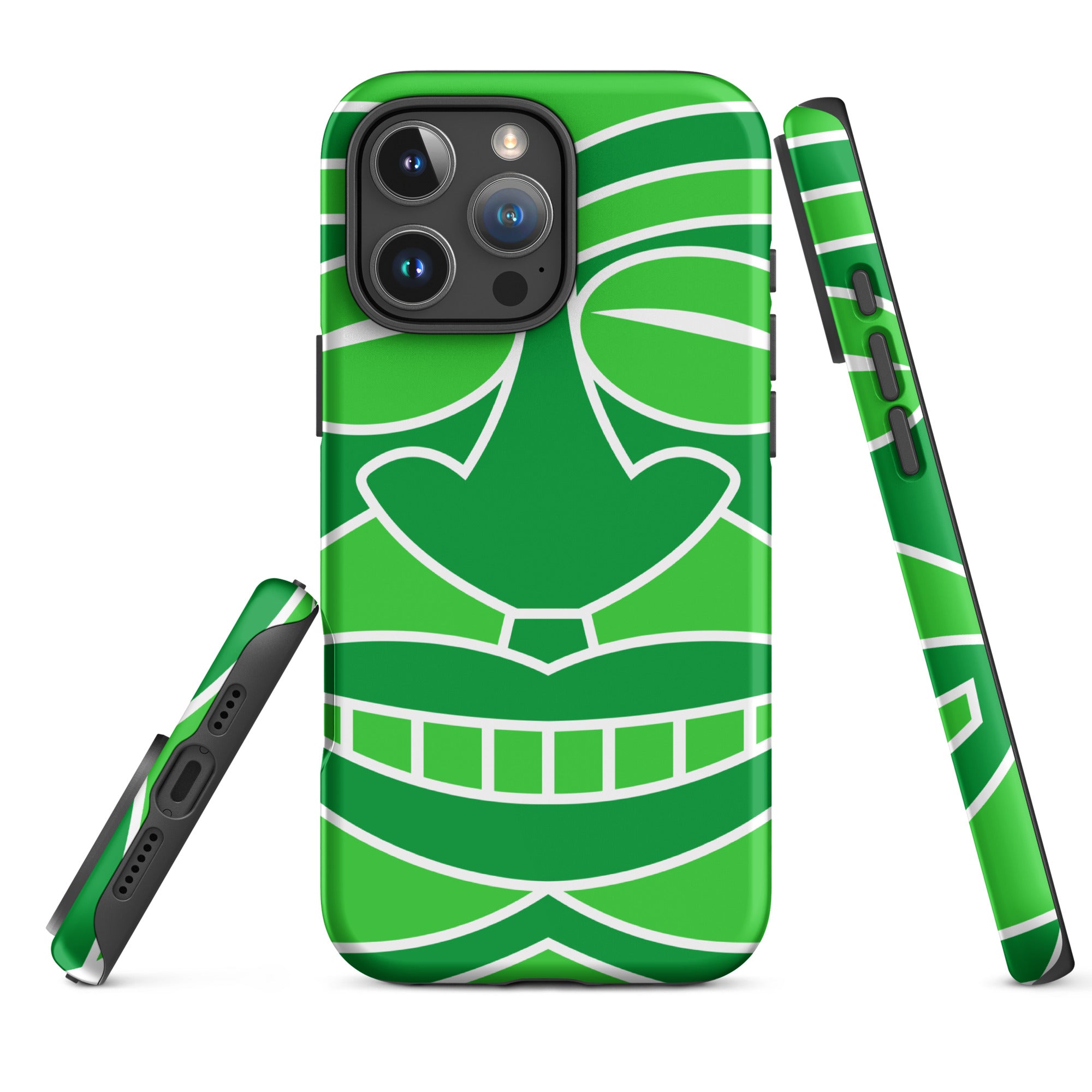 Tough Case for iPhone®- Totem Mask Green