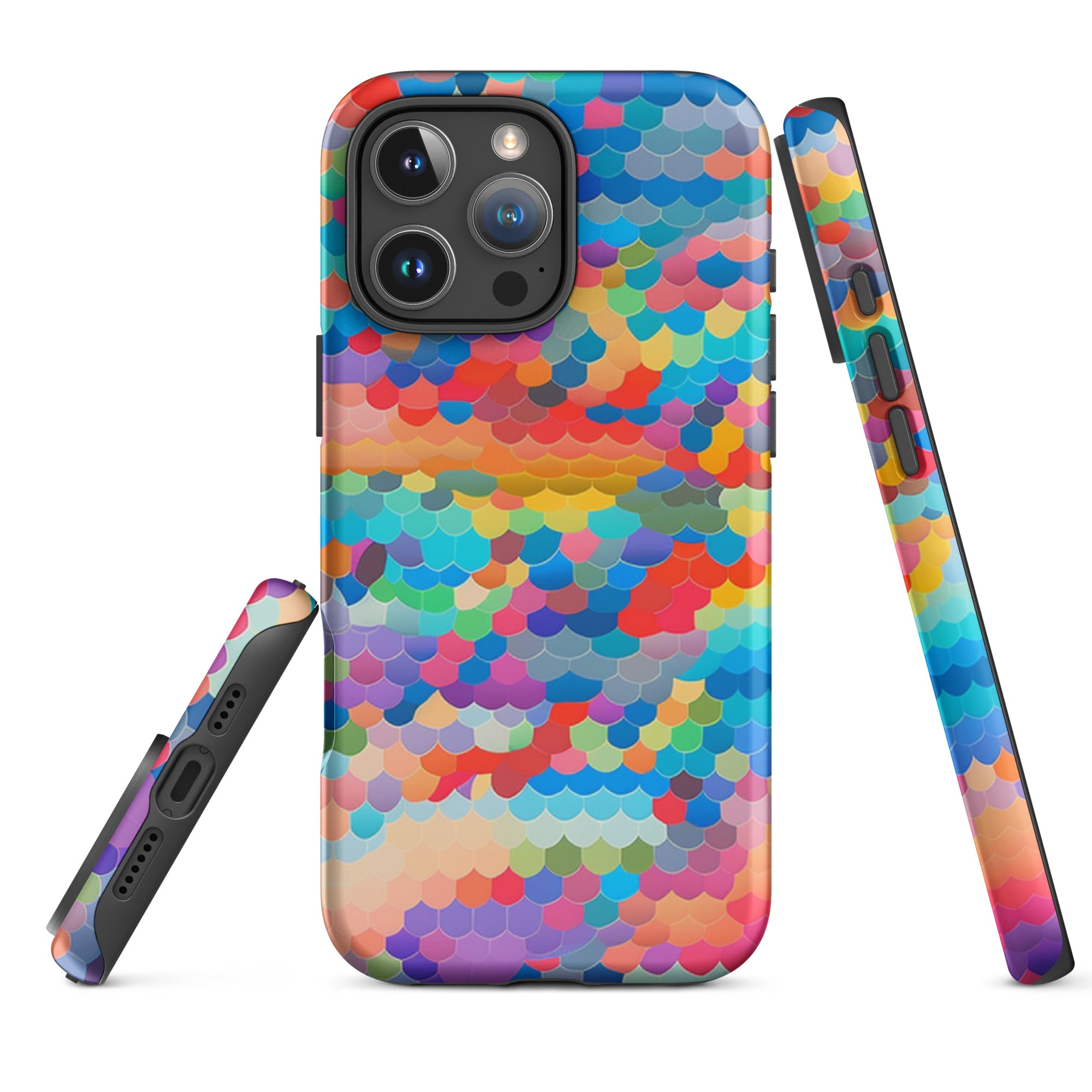 Tough Case for iPhone®- Rainbow Cloud Pattern III