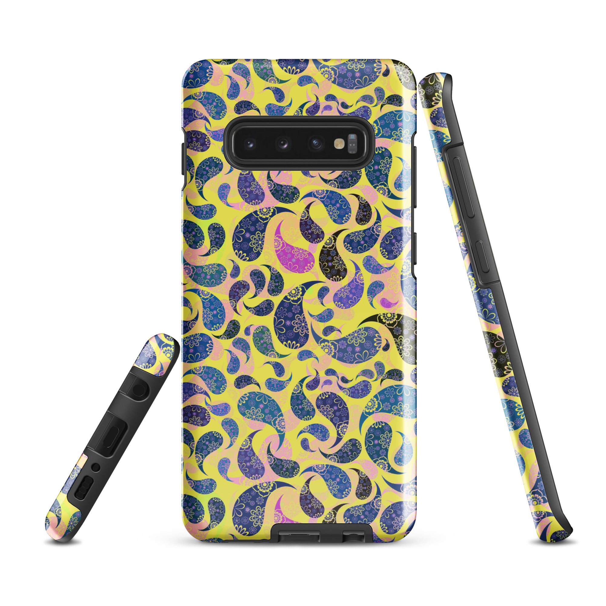 Tough case for Samsung®- Paisley Dark Yellow