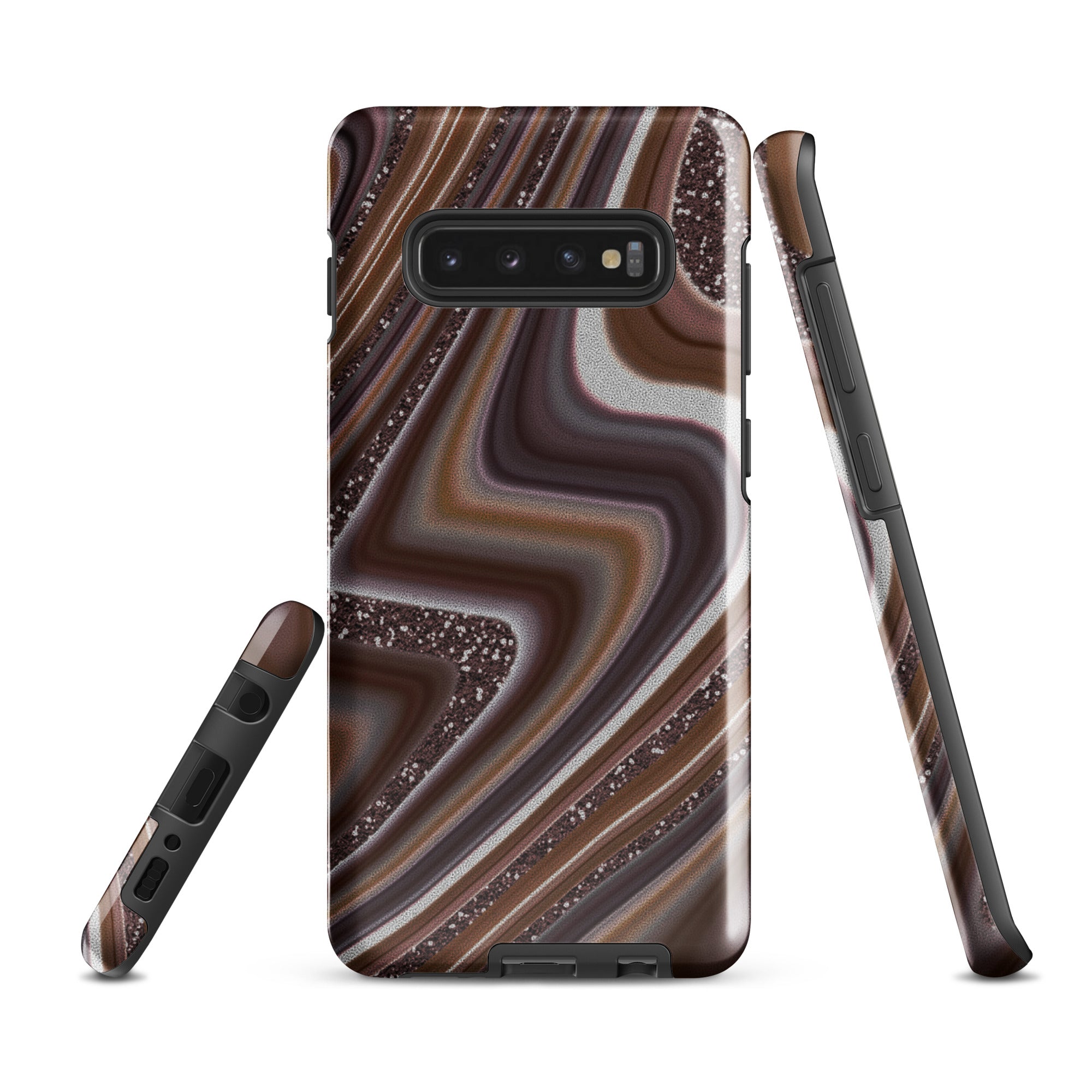 Tough case for Samsung®- Abstract Leather