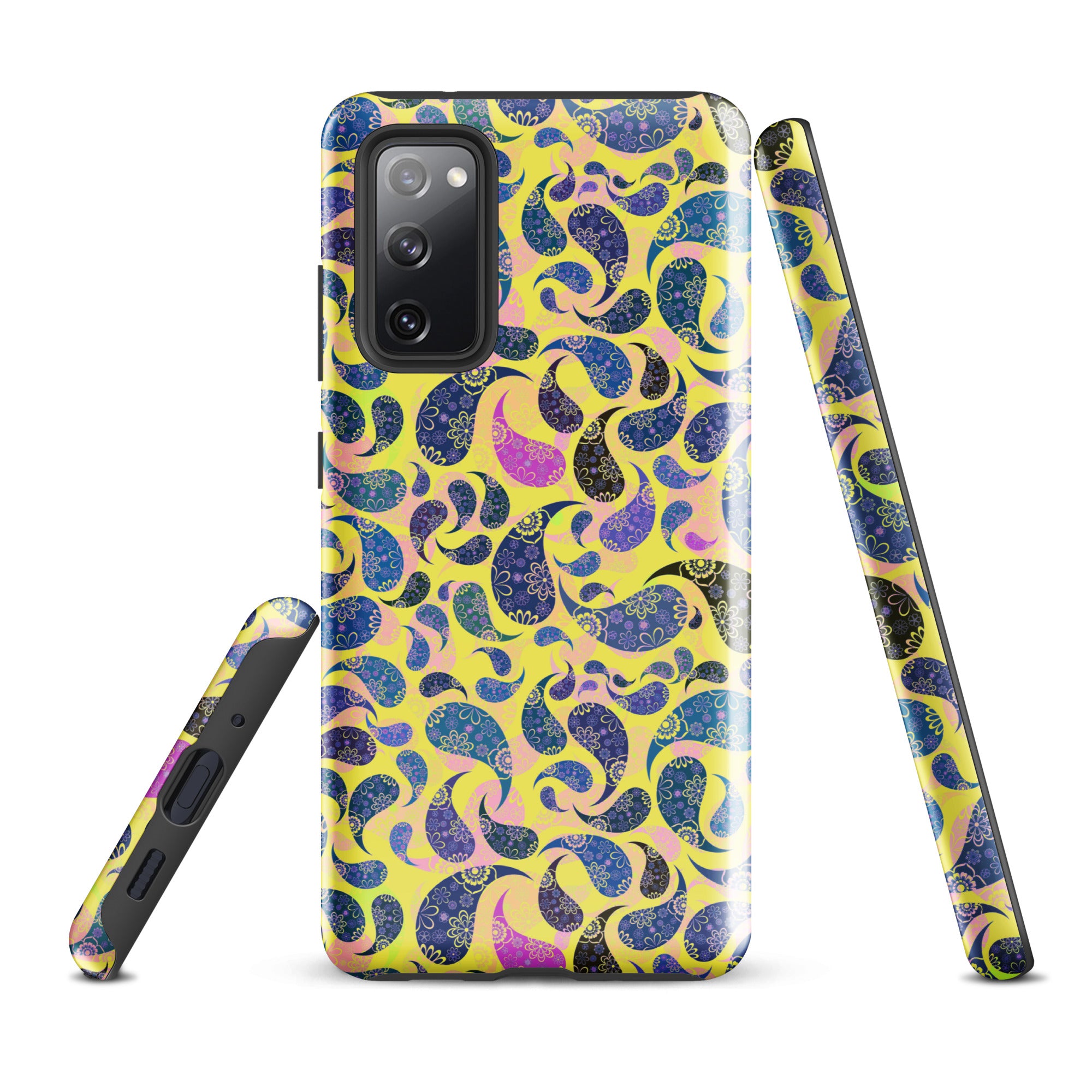 Tough case for Samsung®- Paisley Dark Yellow