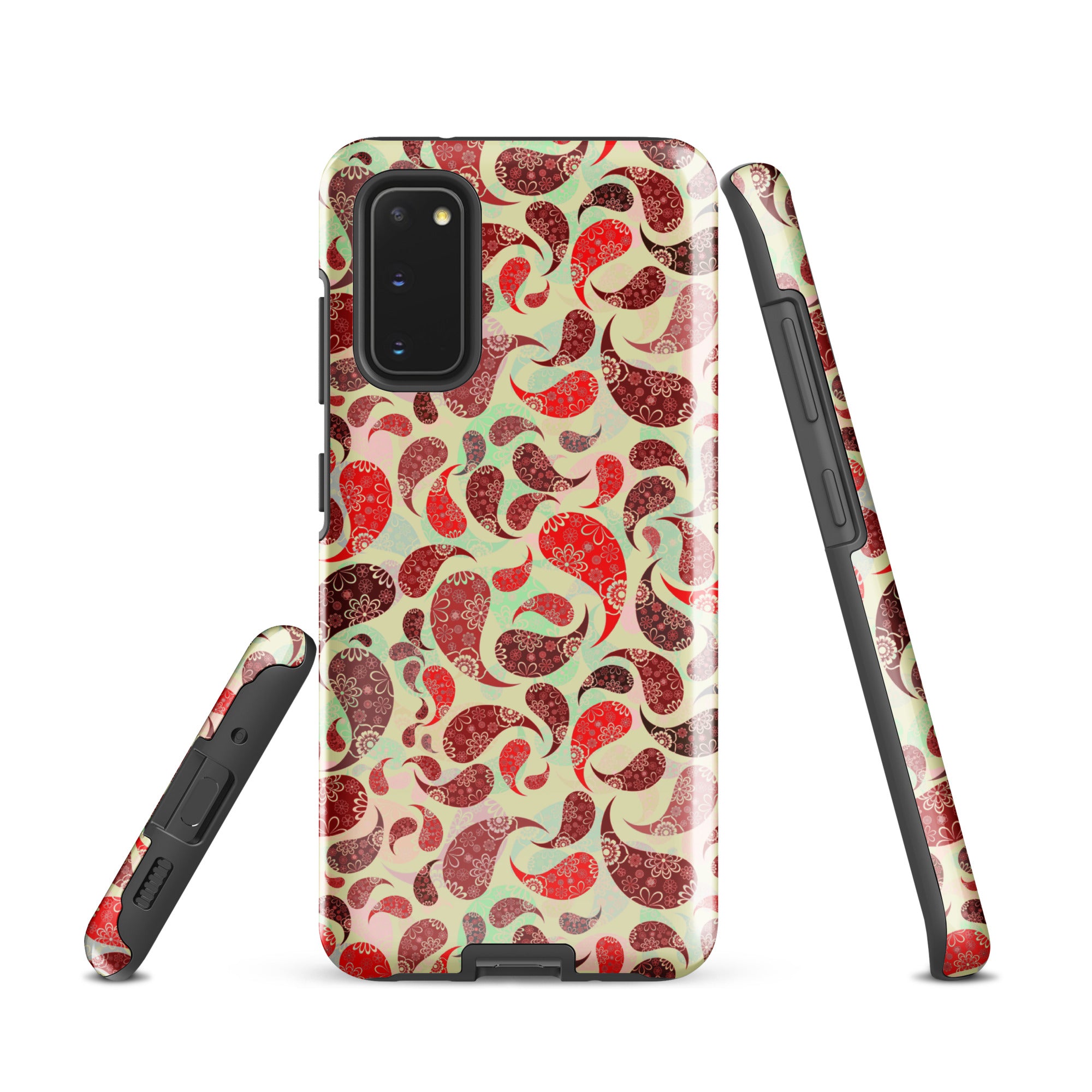 Tough case for Samsung®- Paisley Red