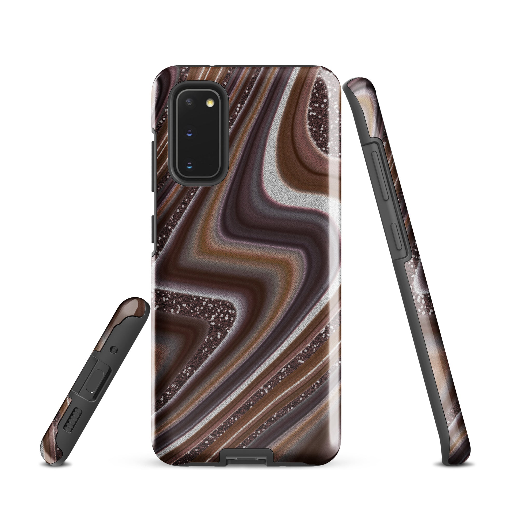 Tough case for Samsung®- Abstract Leather