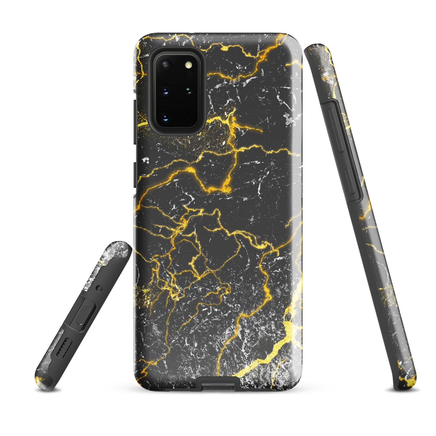 Tough case for Samsung®- Marble Black and Gold