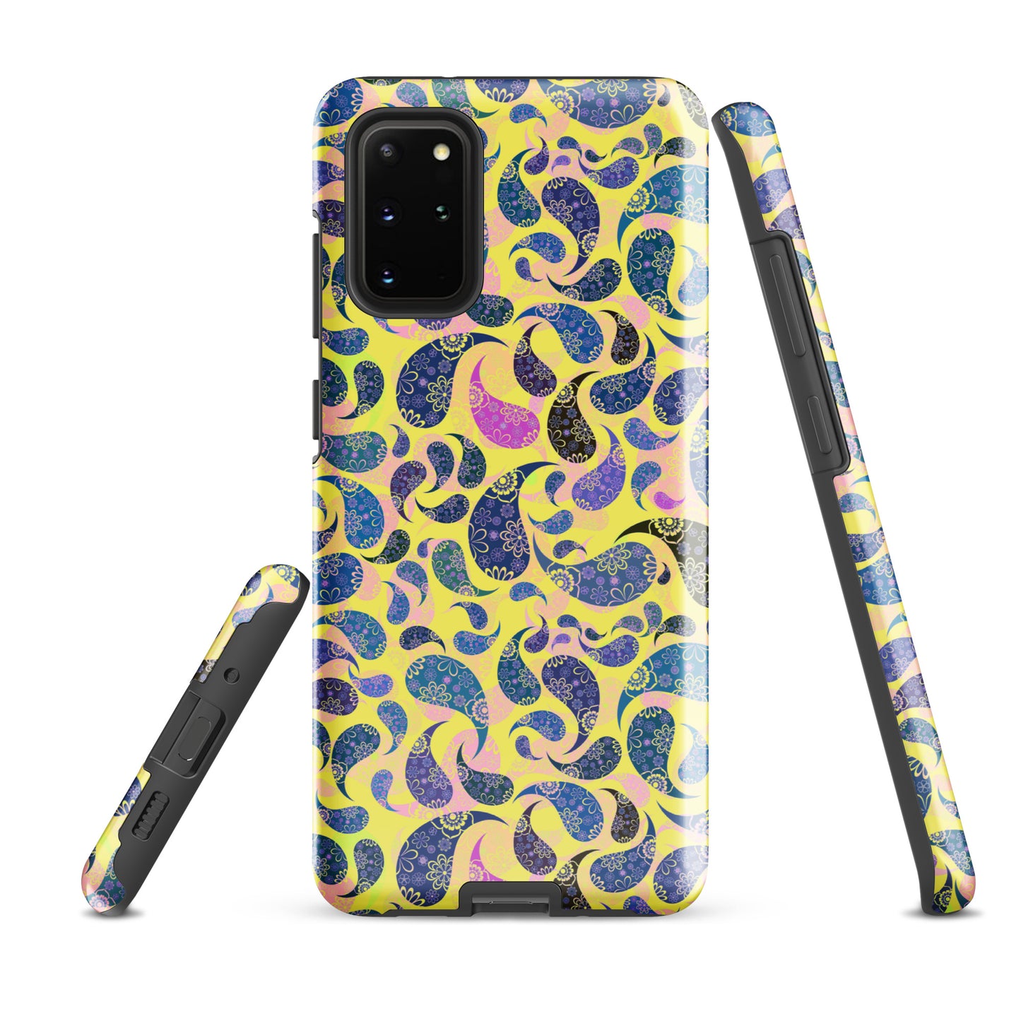 Tough case for Samsung®- Paisley Dark Yellow