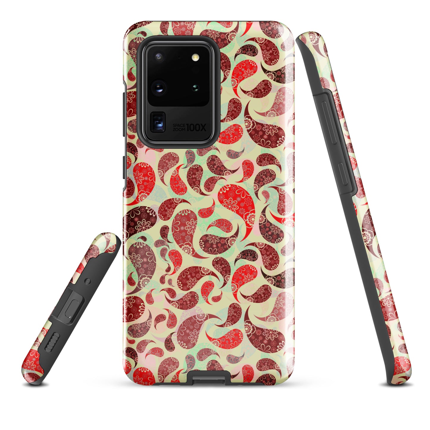 Tough case for Samsung®- Paisley Red