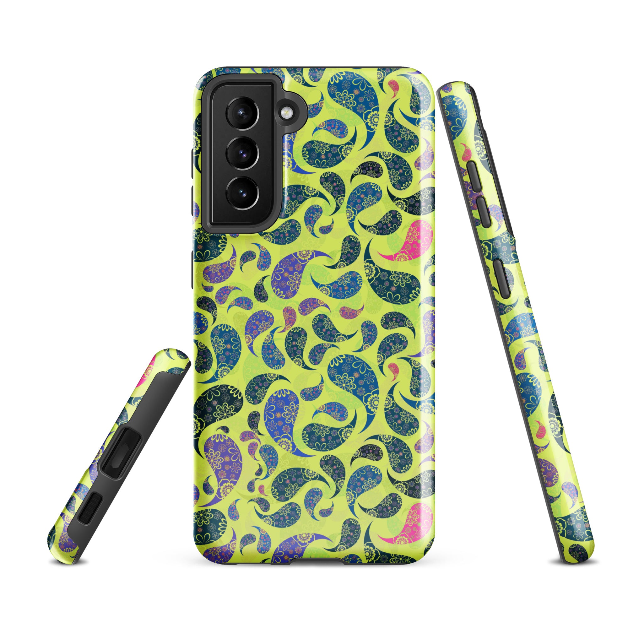 Tough case for Samsung®- Paisley Yellow