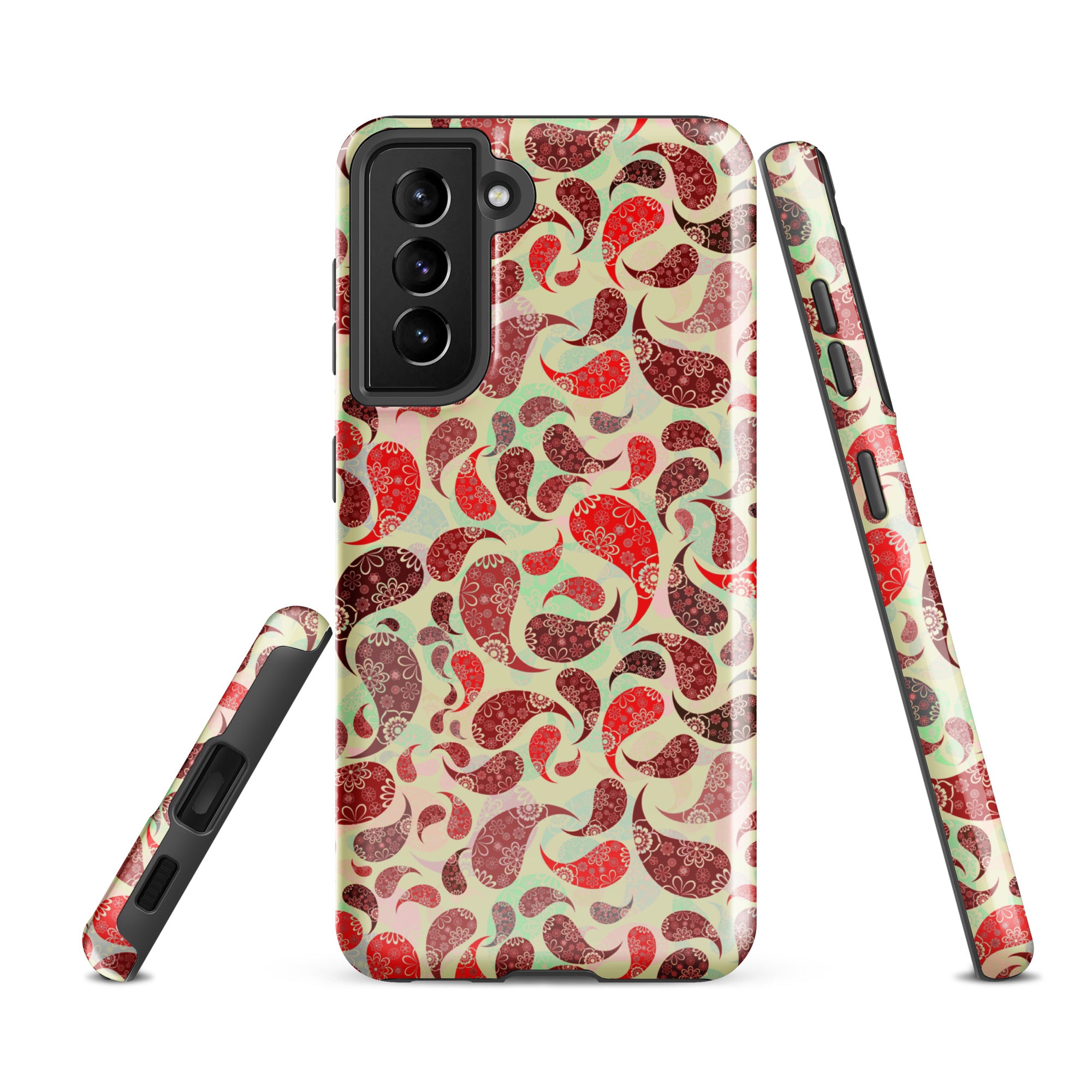 Tough case for Samsung®- Paisley Red