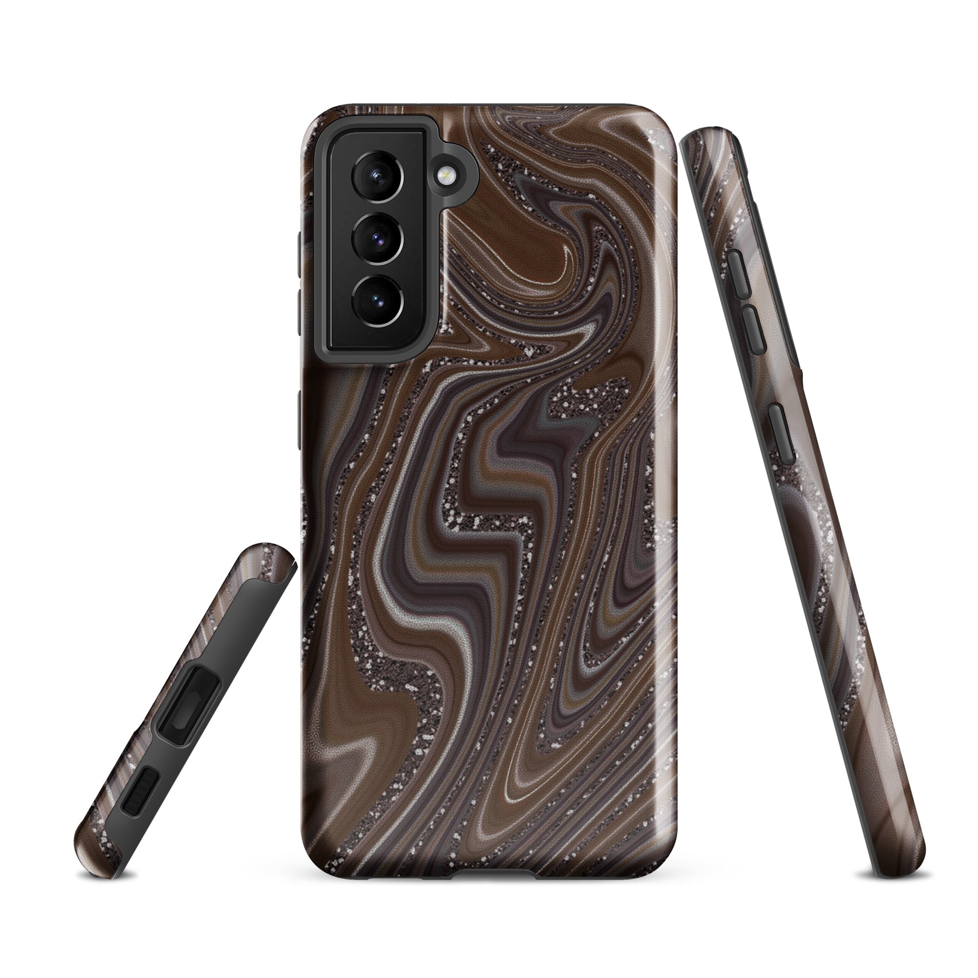 Tough case for Samsung®- Abstract Leather